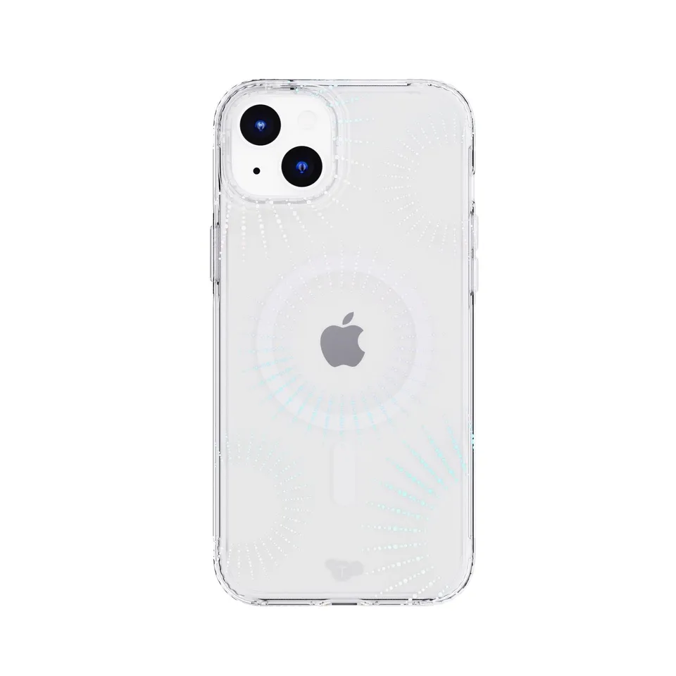 Tech21 EvoSparkle iPhone 15 Plus Hülle Lunar MagSafe