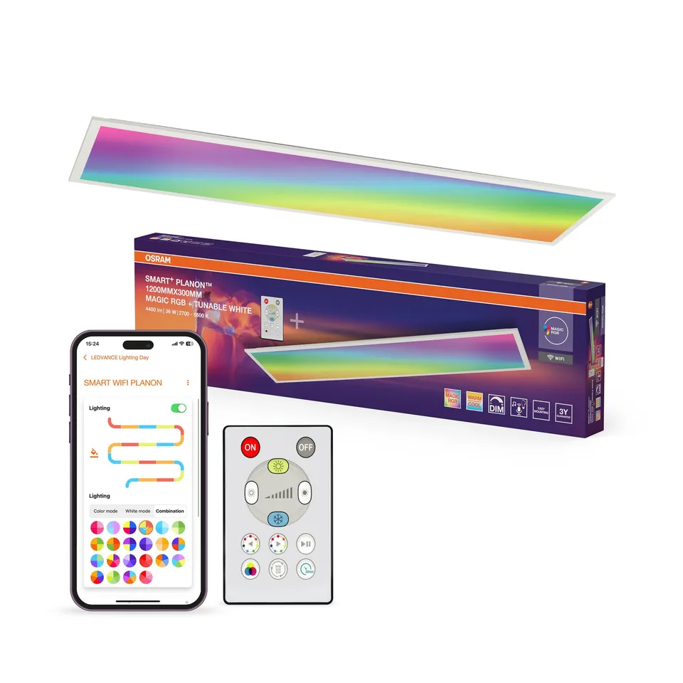 ams OSRAM SMART+ WiFi Magic Panelleuchte 120x30cm 36W