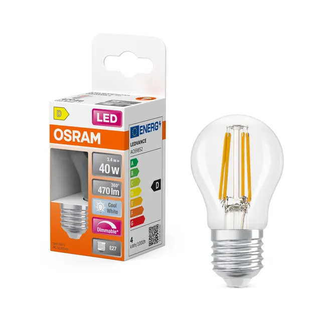 OSRAM Superstar Classic P LED Filament E27 4000K 1er