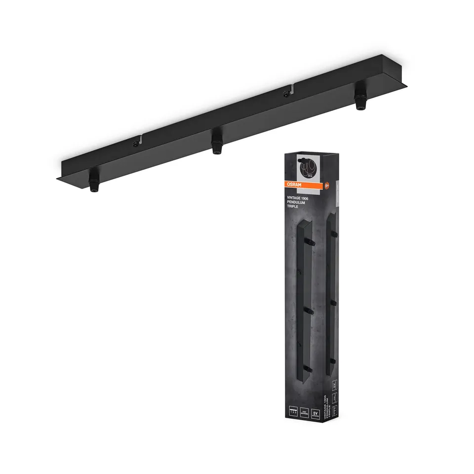 ams OSRAM Vintage 1906 Baldachin Linear 3er Zubehör