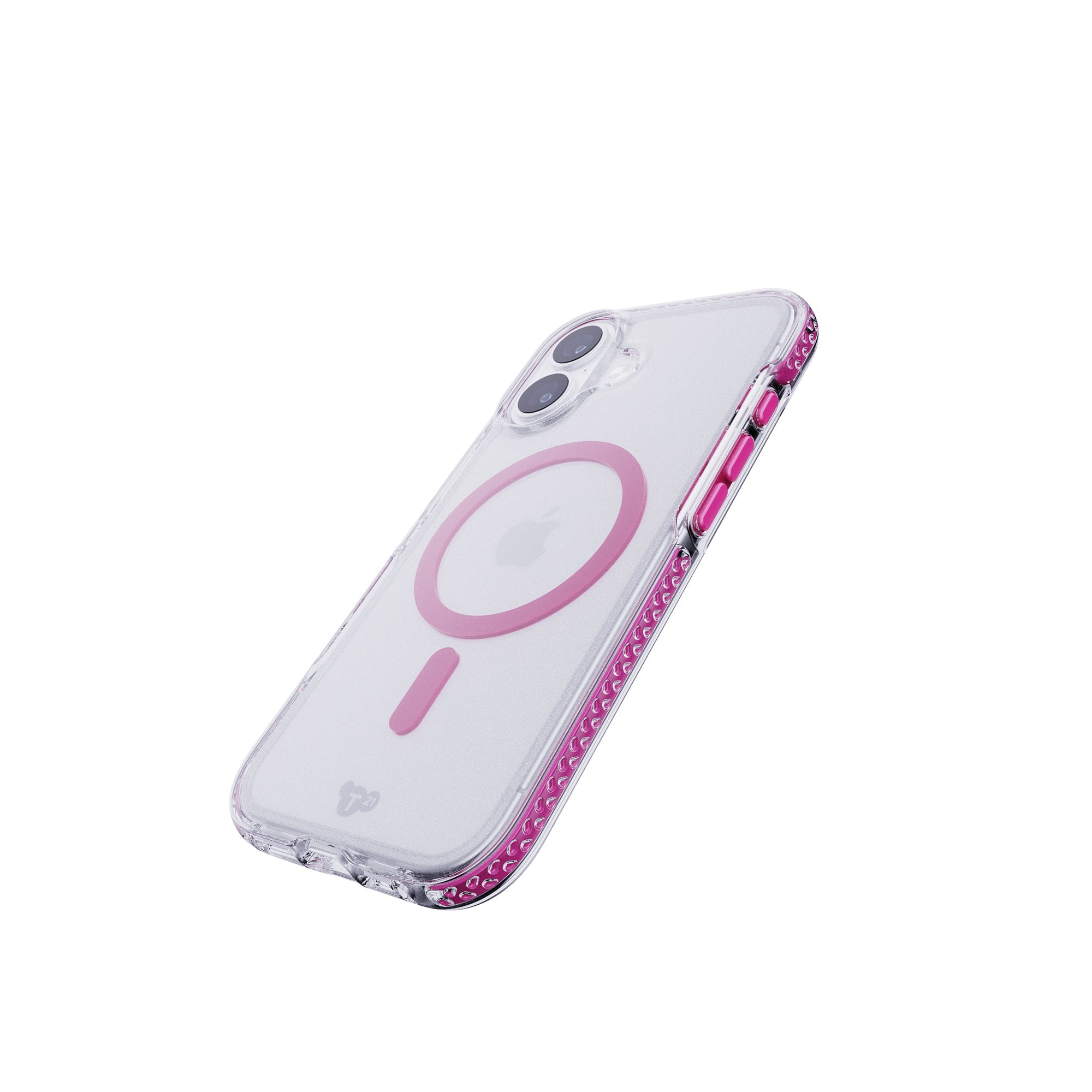 Tech21 EvoCrystal iPhone 17 Hülle MagSafe Cyber Pink Klar