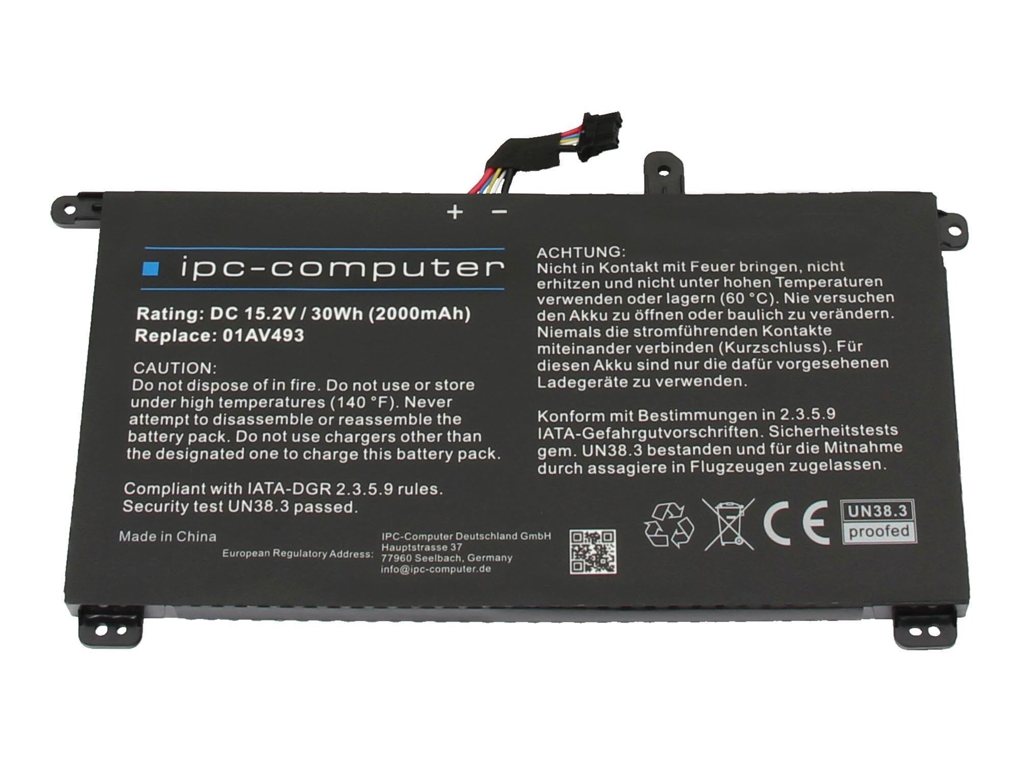 IPC-Computer Akkus SB10L84121 Laptop Akku 30Wh