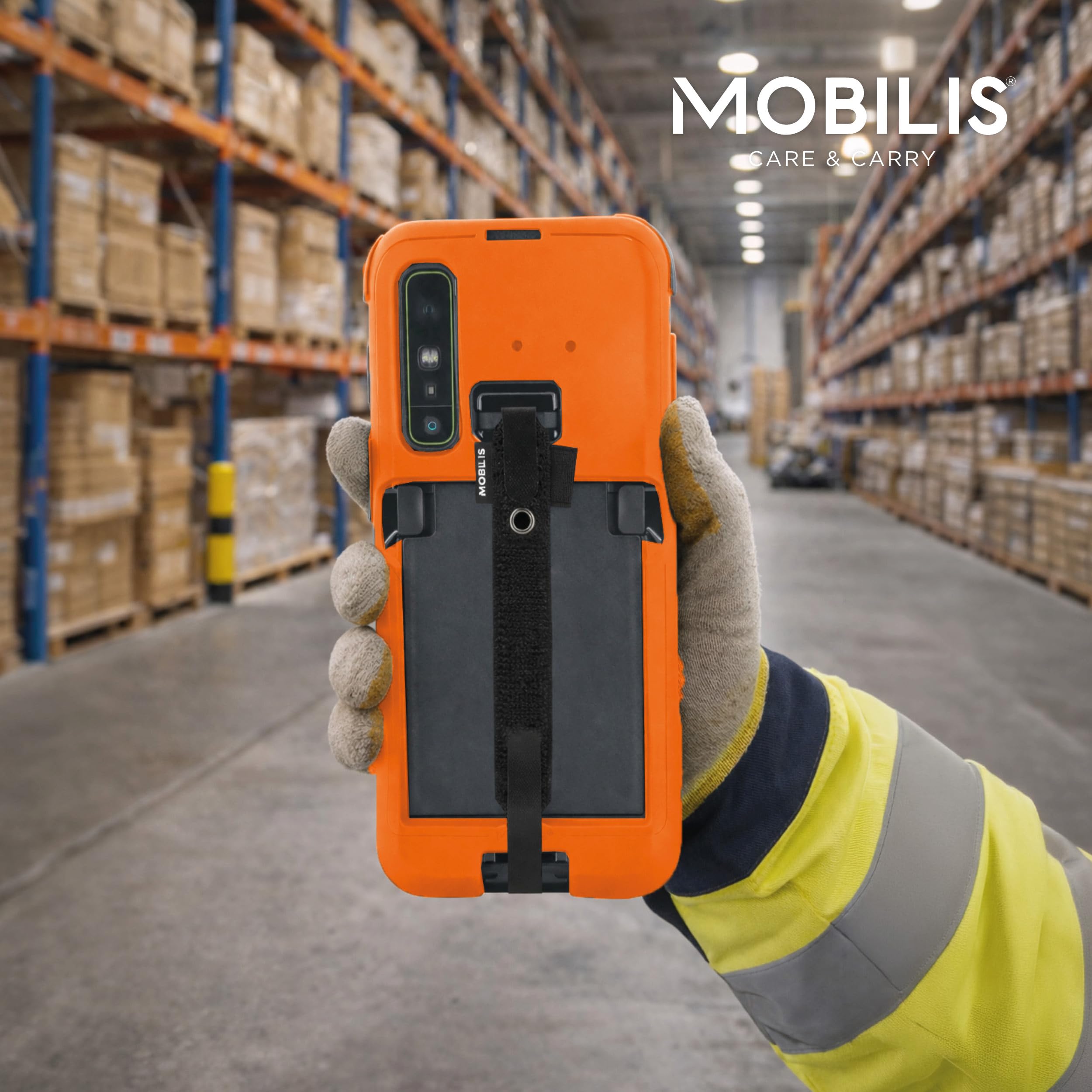 Mobilis PROTECH Schutzhülle Zebra TC501 Neonorange
