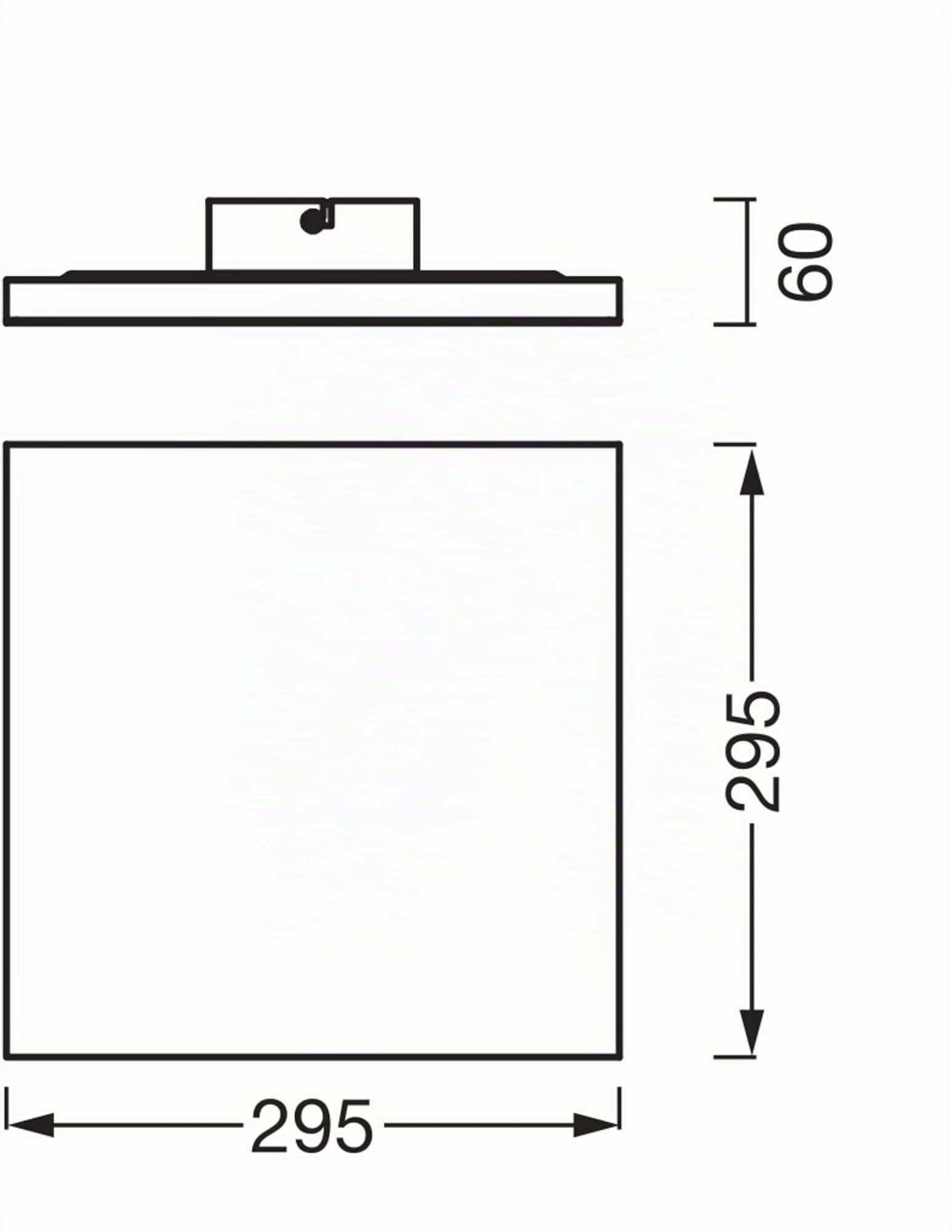 ams OSRAM SMART+ Planon Frameless LED-Panel 30x30 warmweiß