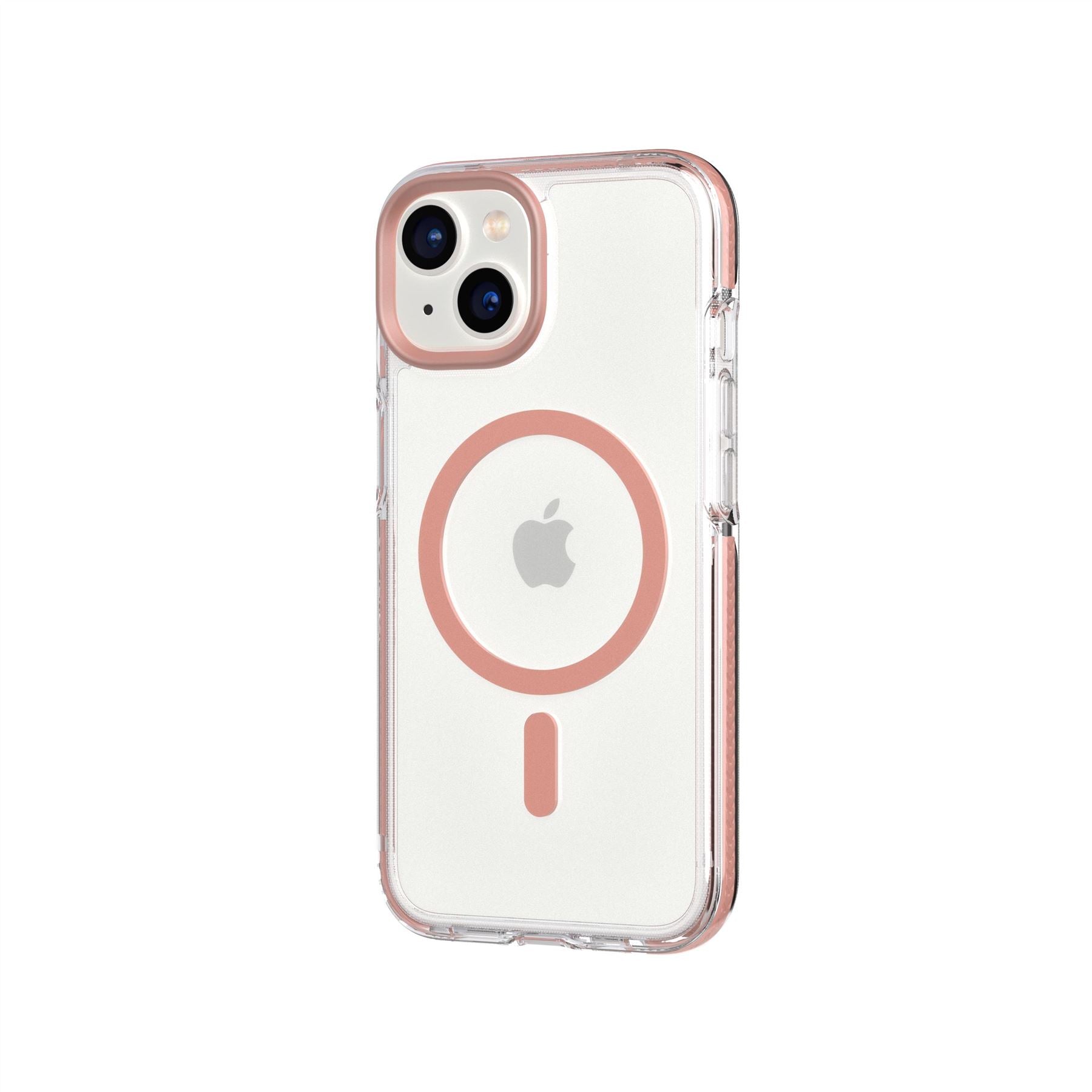 Tech21 EvoCrystal iPhone 15/14/13 Hülle Clear Rose Gold
