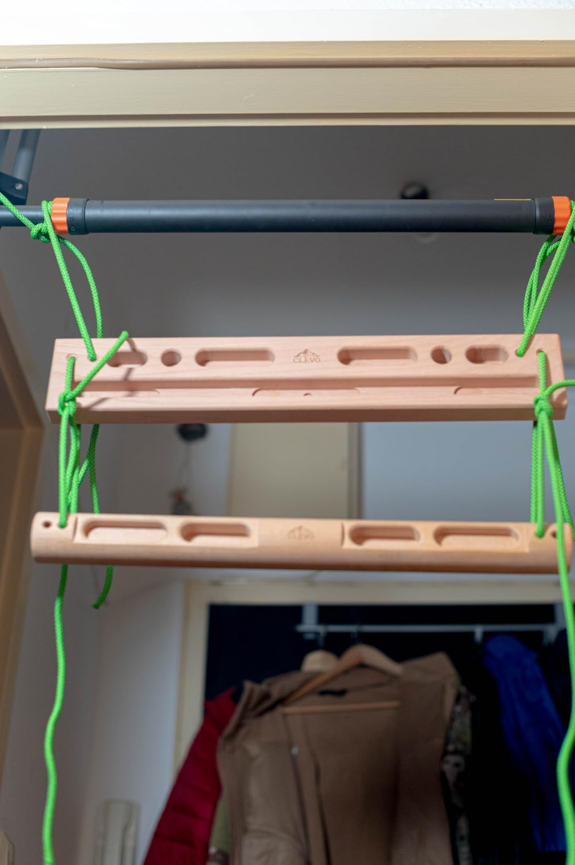 Clevo Fingerboard Flex Hangboard Holz 2 Griffreihen