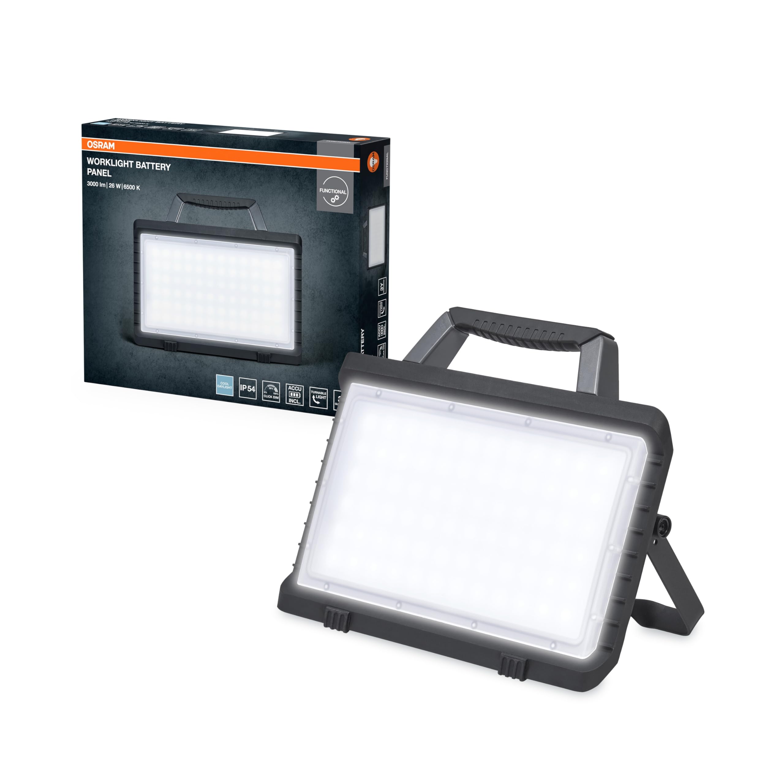 OSRAM VAL BAT PANEL Arbeitsleuchte 30W 6500K IP54 Akku