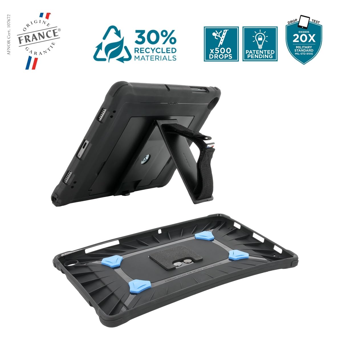 Mobilis Protech Galaxy Tab A9+ 11" Case Handschlaufe Ständer