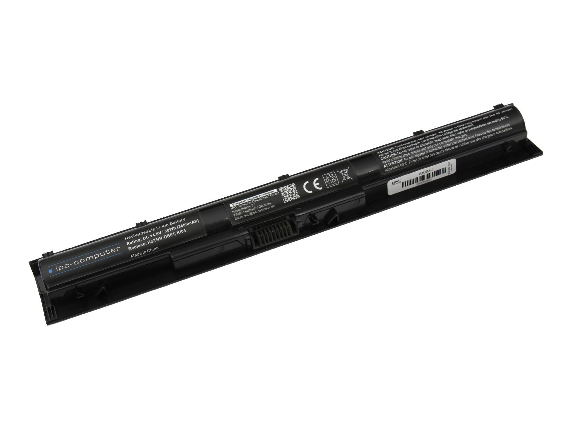 IPC-Computer Akkus KI04048-CL Laptop-Akku 50Wh schwarz