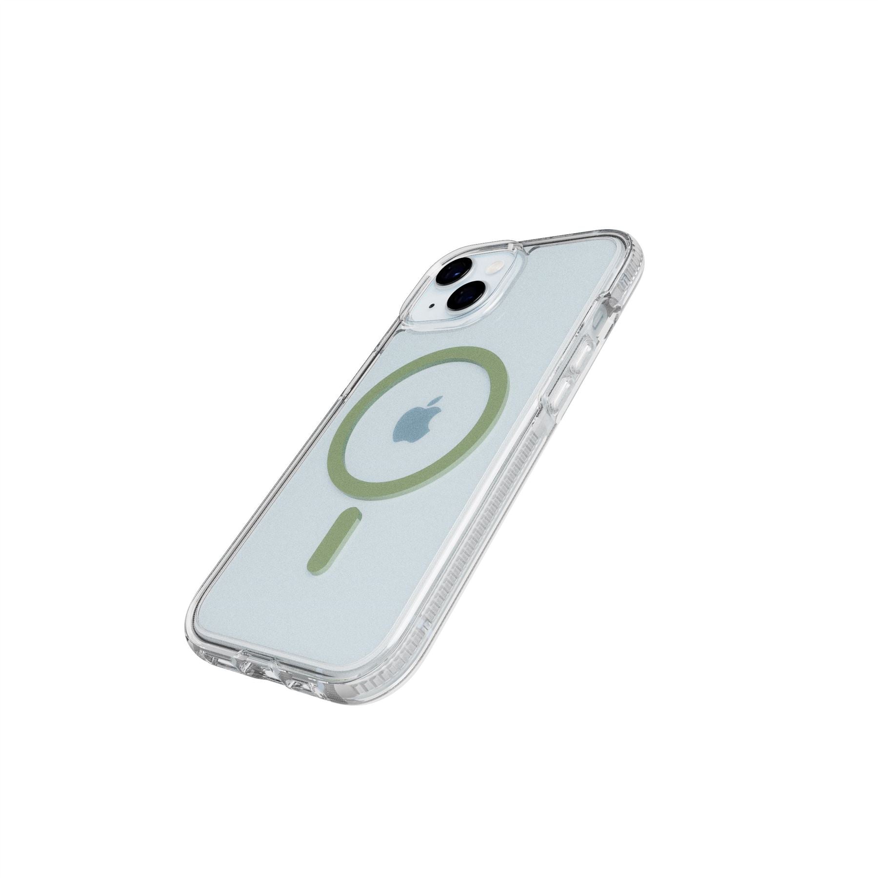 Tech21 FlexQuartz MagSafe iPhone 15 Hülle Clear Green 4,9m Schutz
