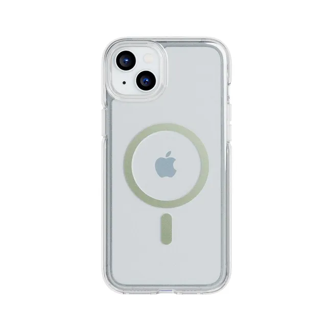 Tech21 FlexQuartz iPhone 15 Plus Hülle Grün MagSafe