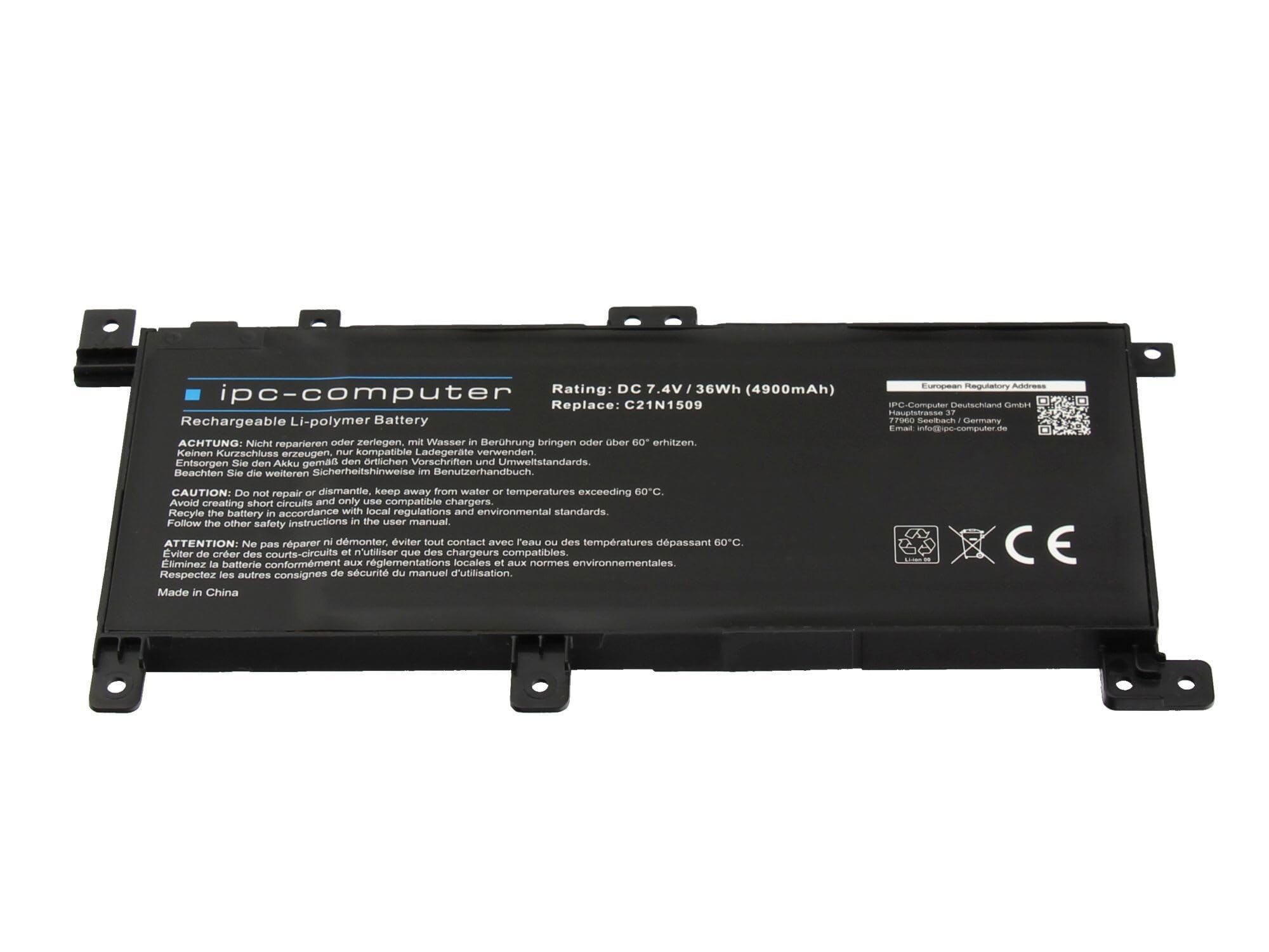 IPC-Computer Akkus 0B200-01750000 Notebook-Akku 36Wh Asus
