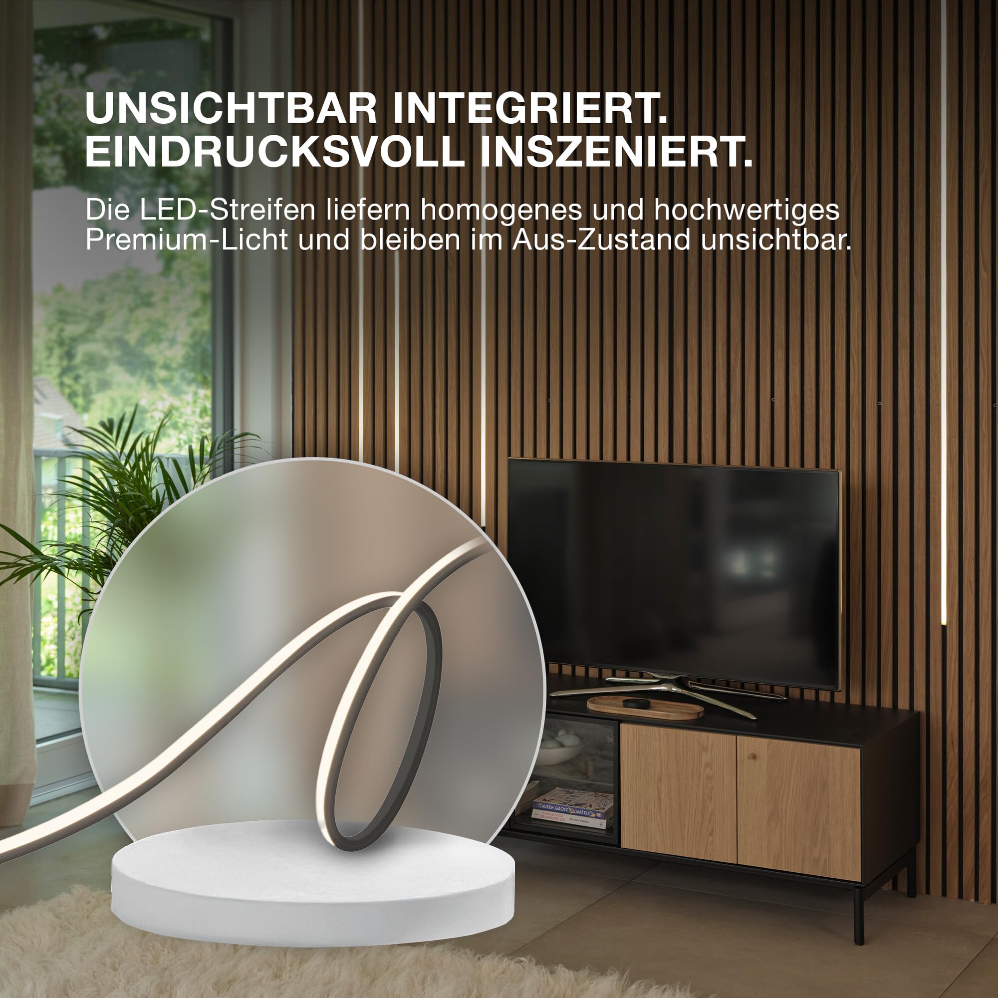 ams OSRAM Flex Acoustic Extension LED-Streifen Schwarz 3000K