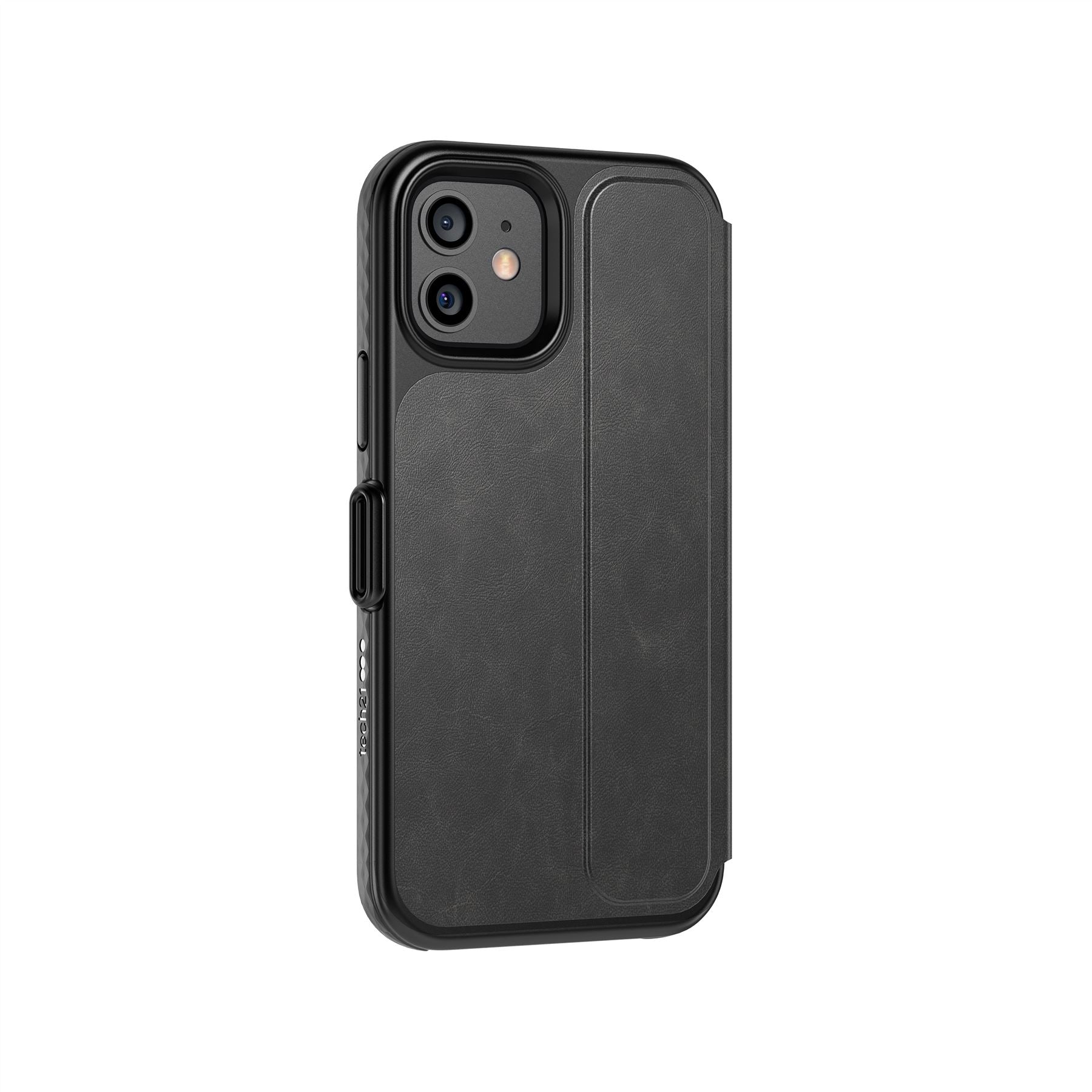 Tech21 Evo Wallet iPhone 12/12 Pro Hülle Smokey Black Kartenfach