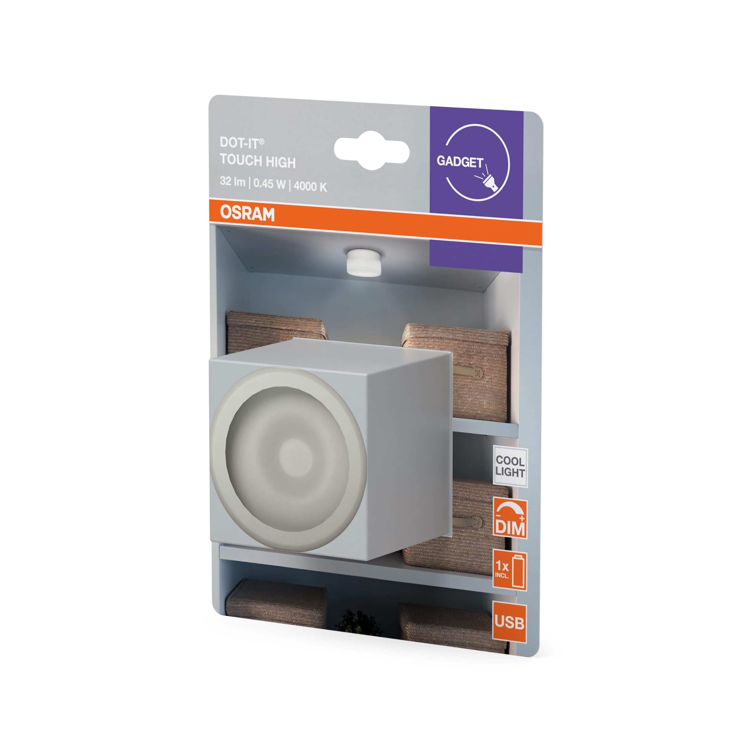 OSRAM DO-it Touch LED-Leuchte Akku USB dimmbar weiß