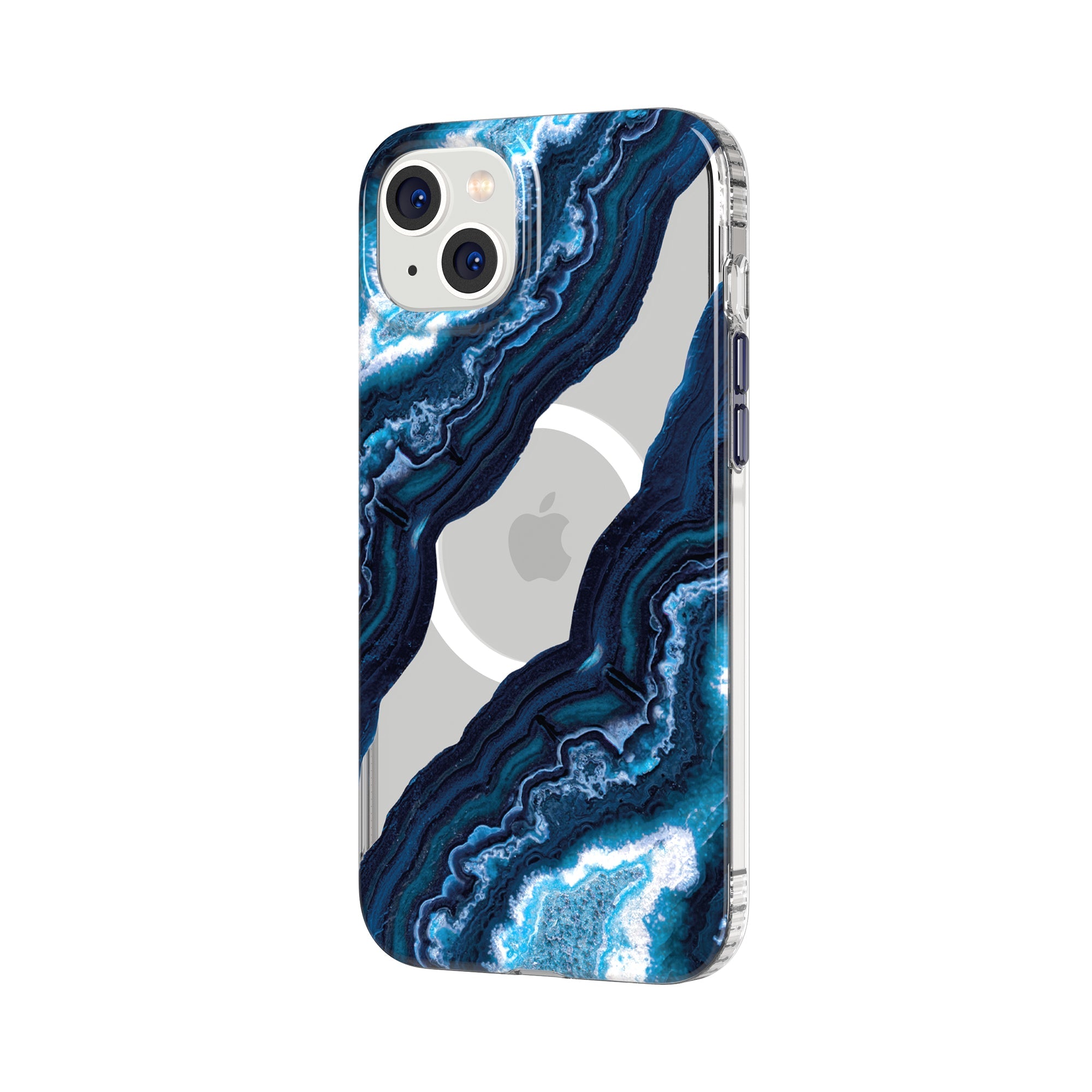 Tech21 EvoArt iPhone 14 Plus Handyhülle Clear Midnight Quartz
