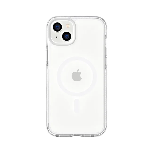 Tech21 EvoCrystal iPhone 14 Plus Hülle Weiß MagSafe