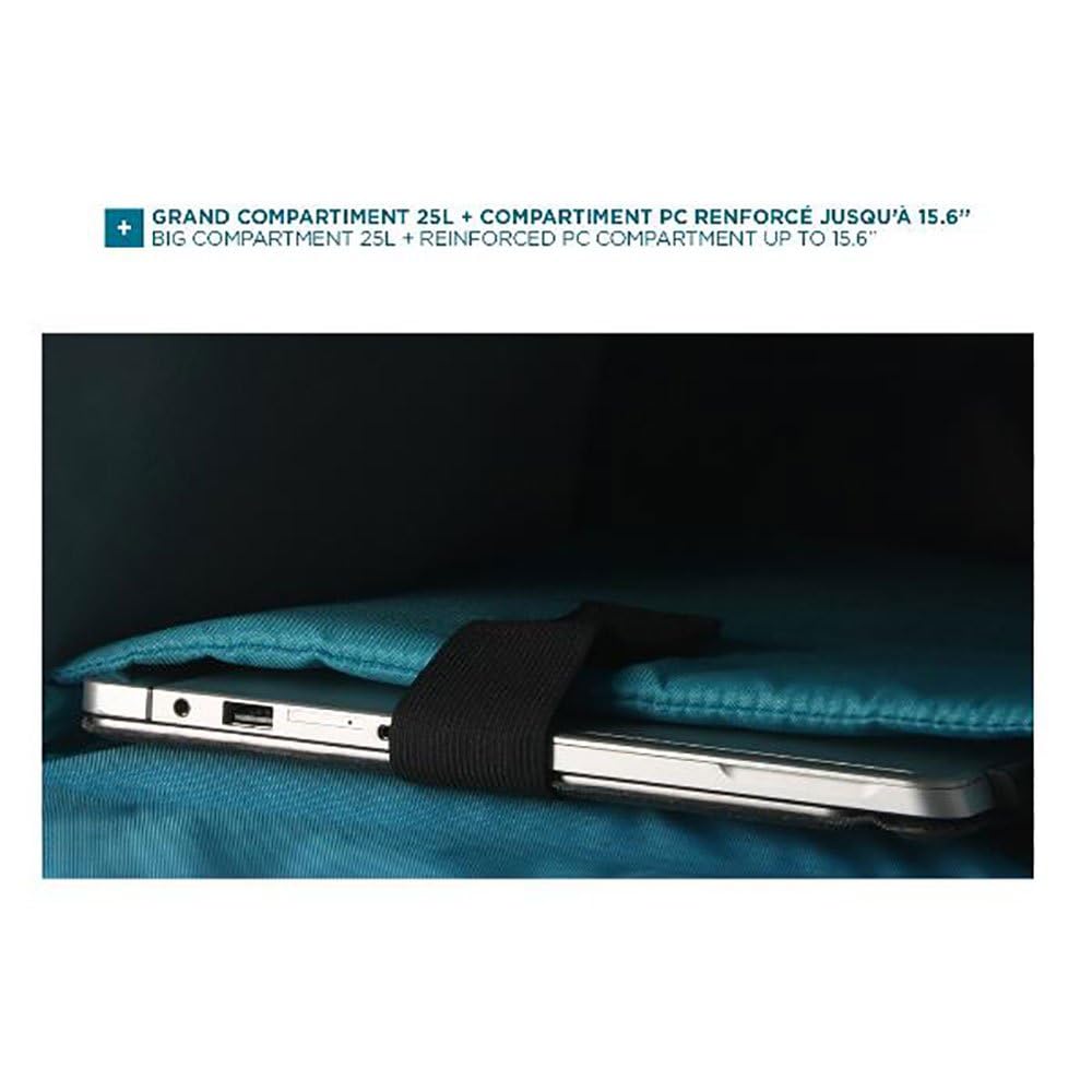 Mobilis Laptop Fahrradrucksack 25L 15.6 Zoll Schwarz