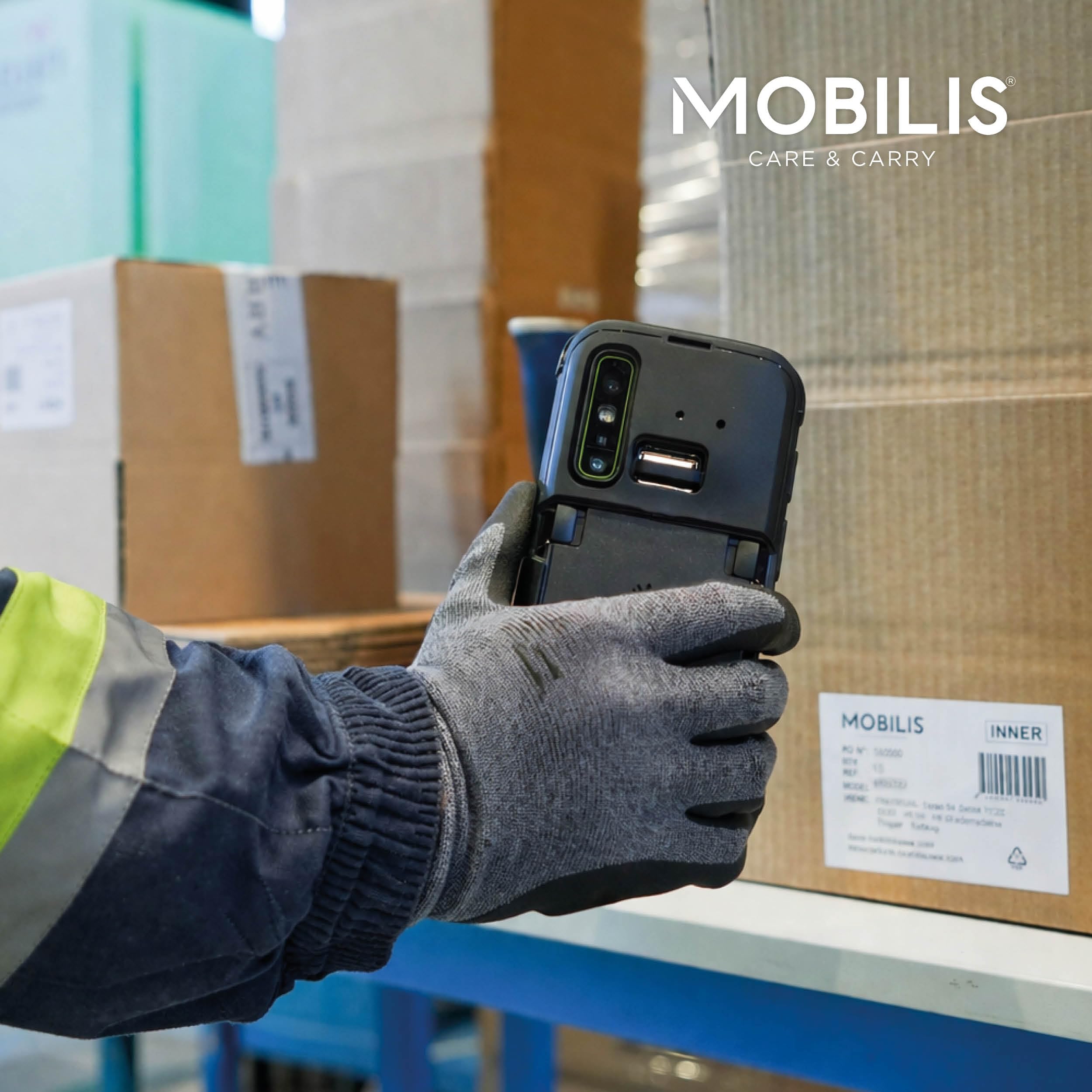 Mobilis PROTECH Zebra TC501 Hülle stoßfest antimikrobiell