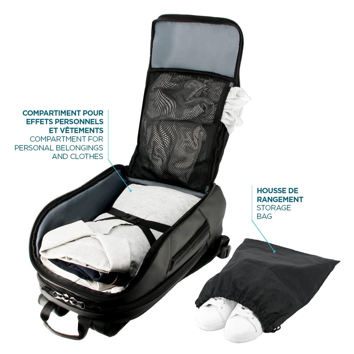 Mobilis The One Laptop-Rucksack 15,6 Zoll 30 L schwarz