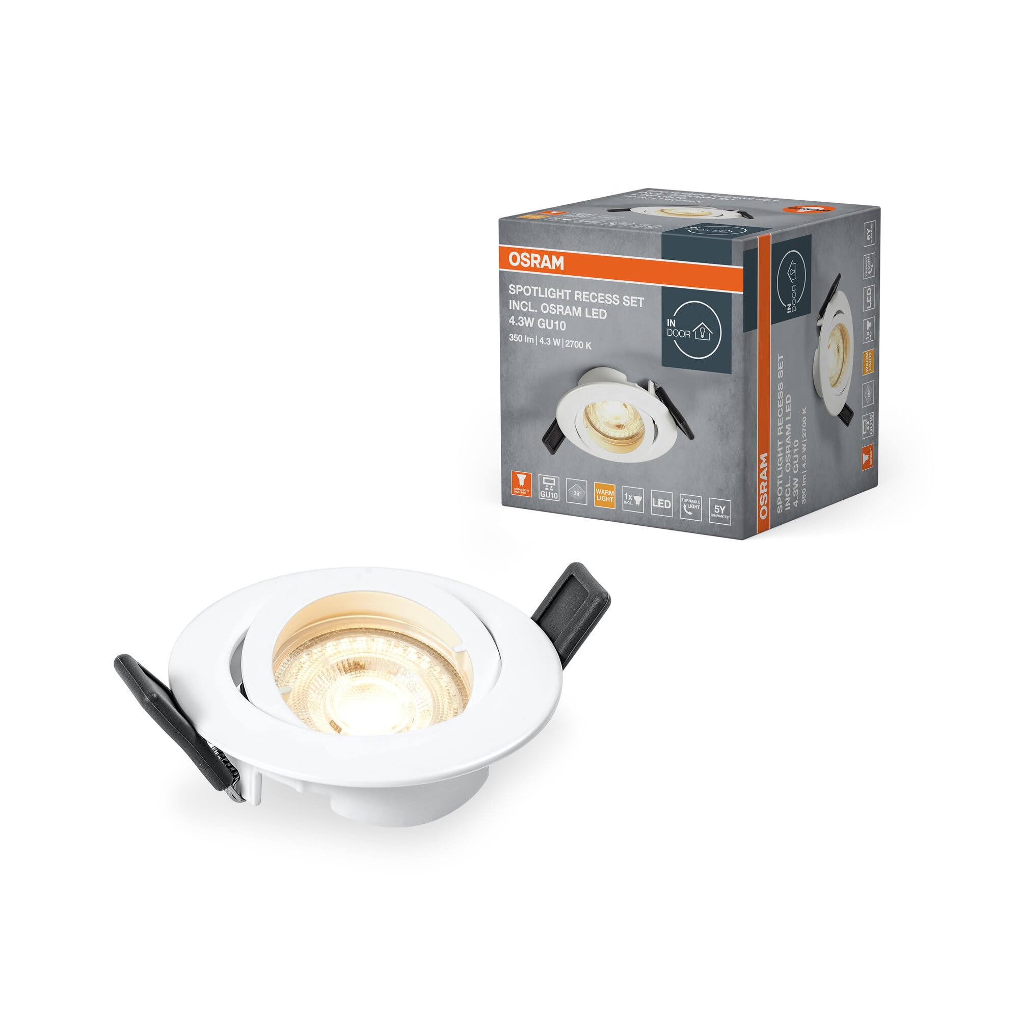 OSRAM SMART+ Einbaustrahler-Set IP20 weiß 3er-Pack dimmbar