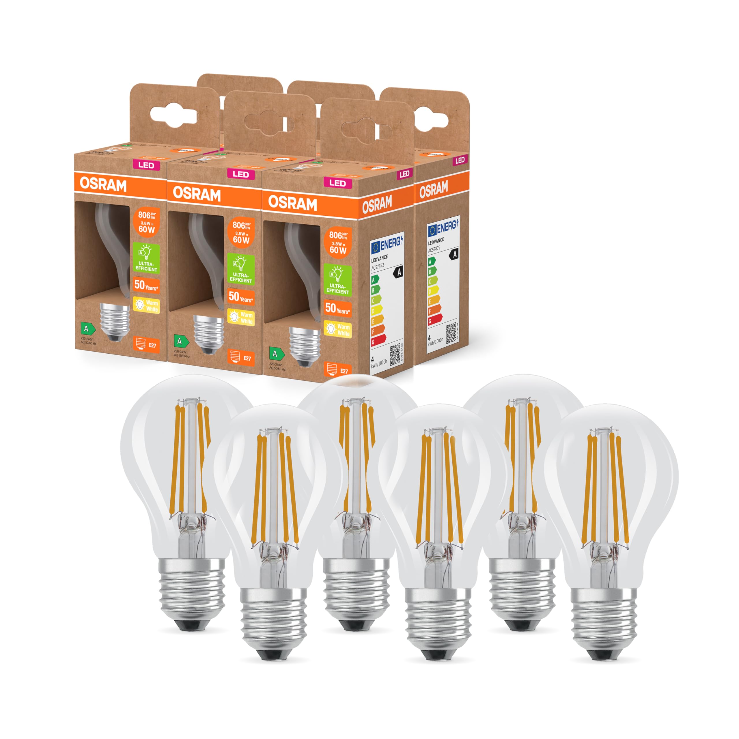 ams OSRAM SMART+ Classic A 100 E27 LED 3er-Pack matt