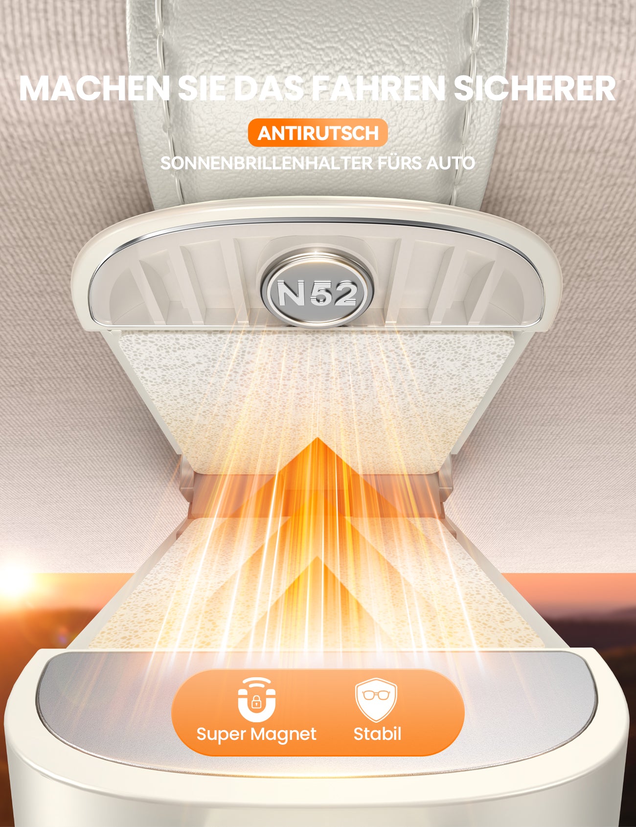 JOYROOM JR-ZS511 Brillenhalter Auto Weiß Magnet