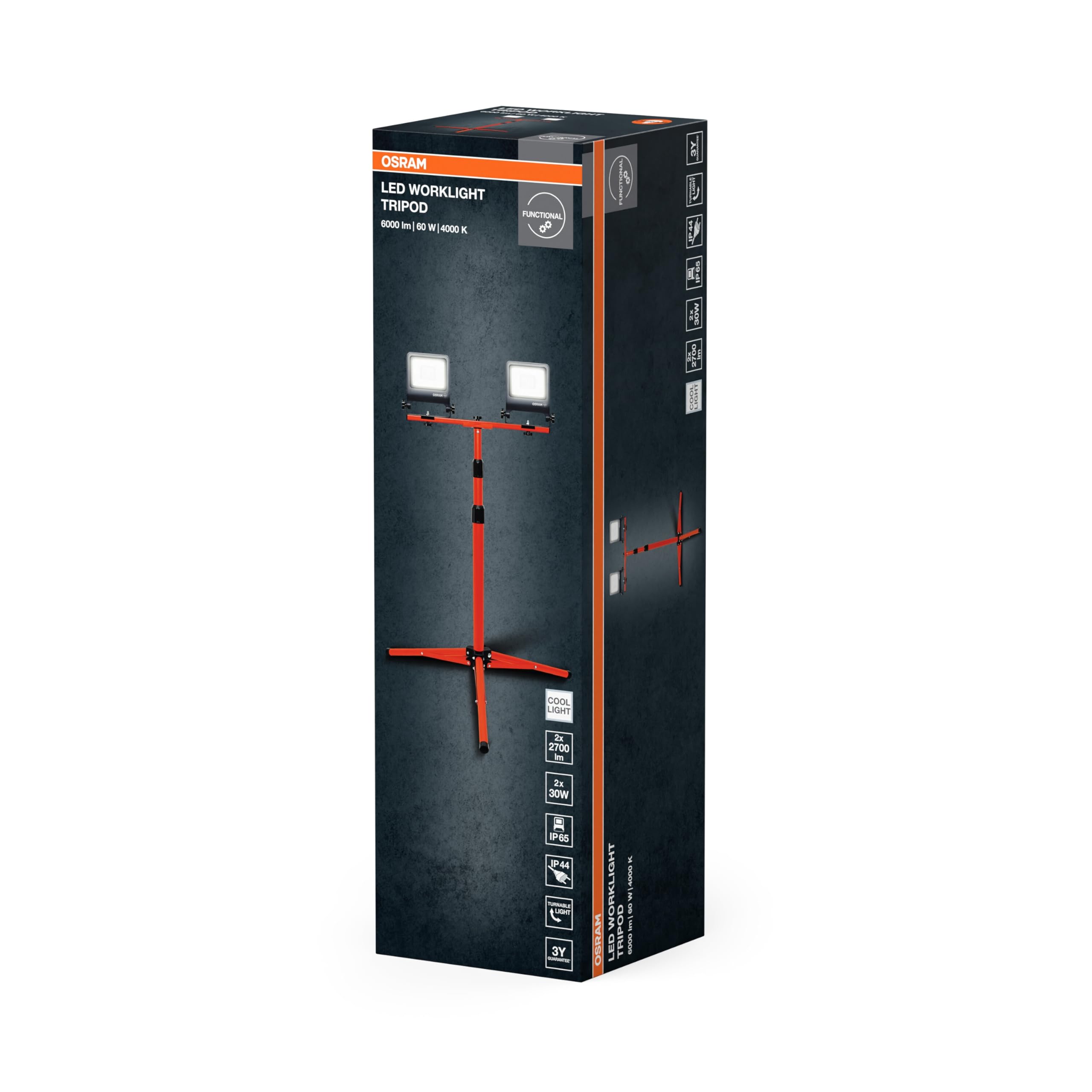 ams OSRAM SMART+ Tripod 2x30W Arbeitsleuchte 5400lm kaltweiß
