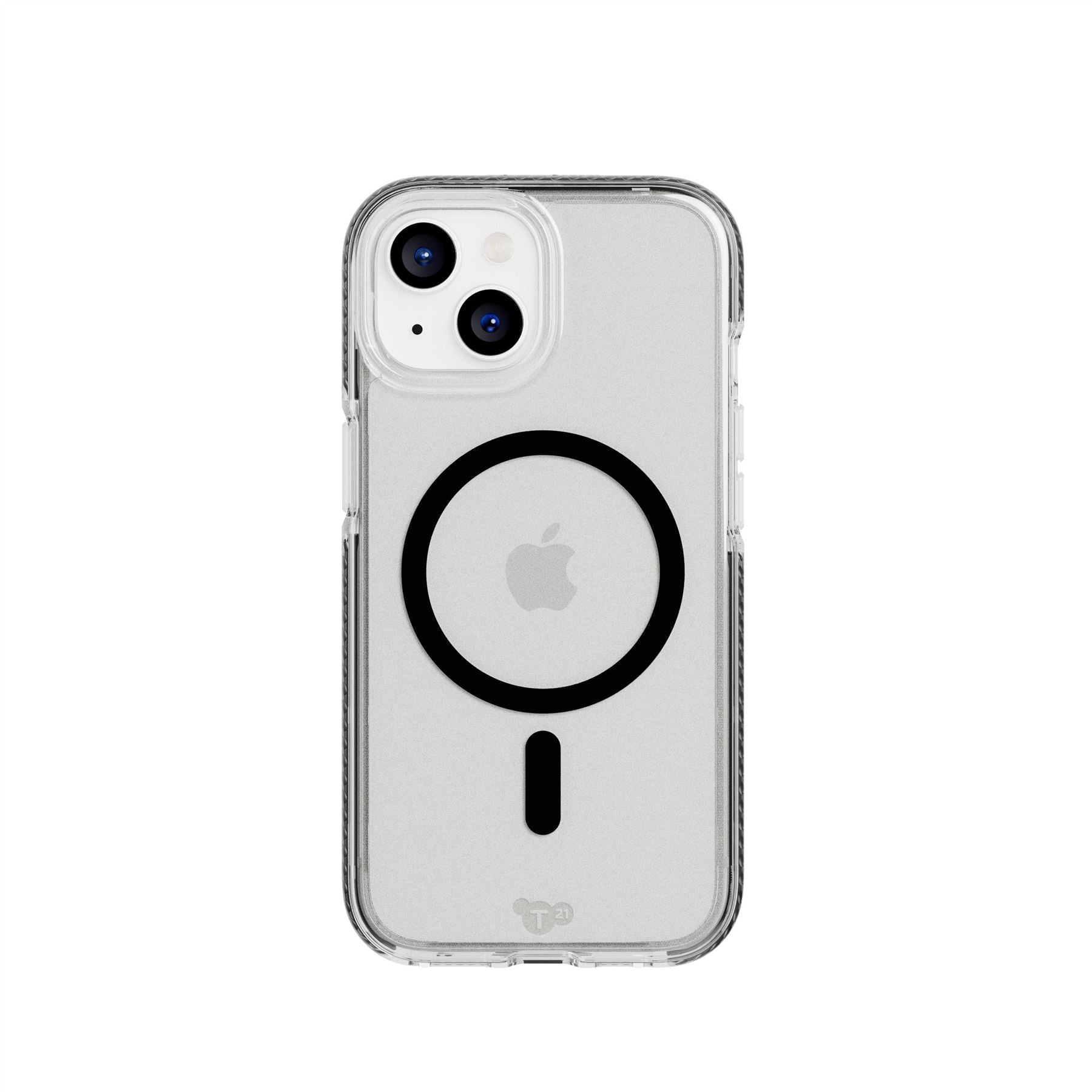 Tech21 EvoCrystal iPhone 15/14/13 Hülle Clear/Black MagSafe