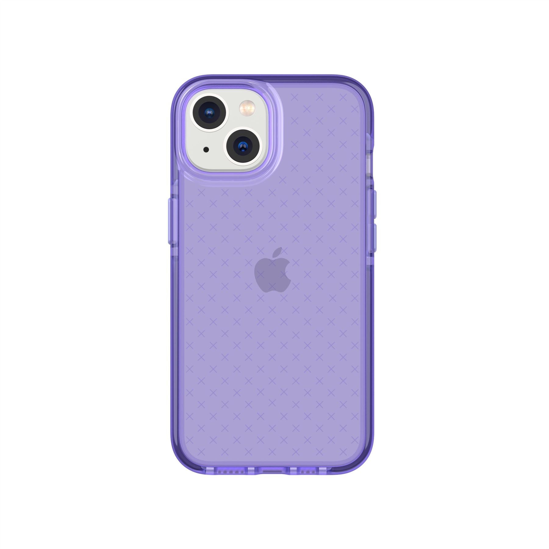 Tech21 EvoCheck iPhone 13/14/15/16e Hülle Lila transparent