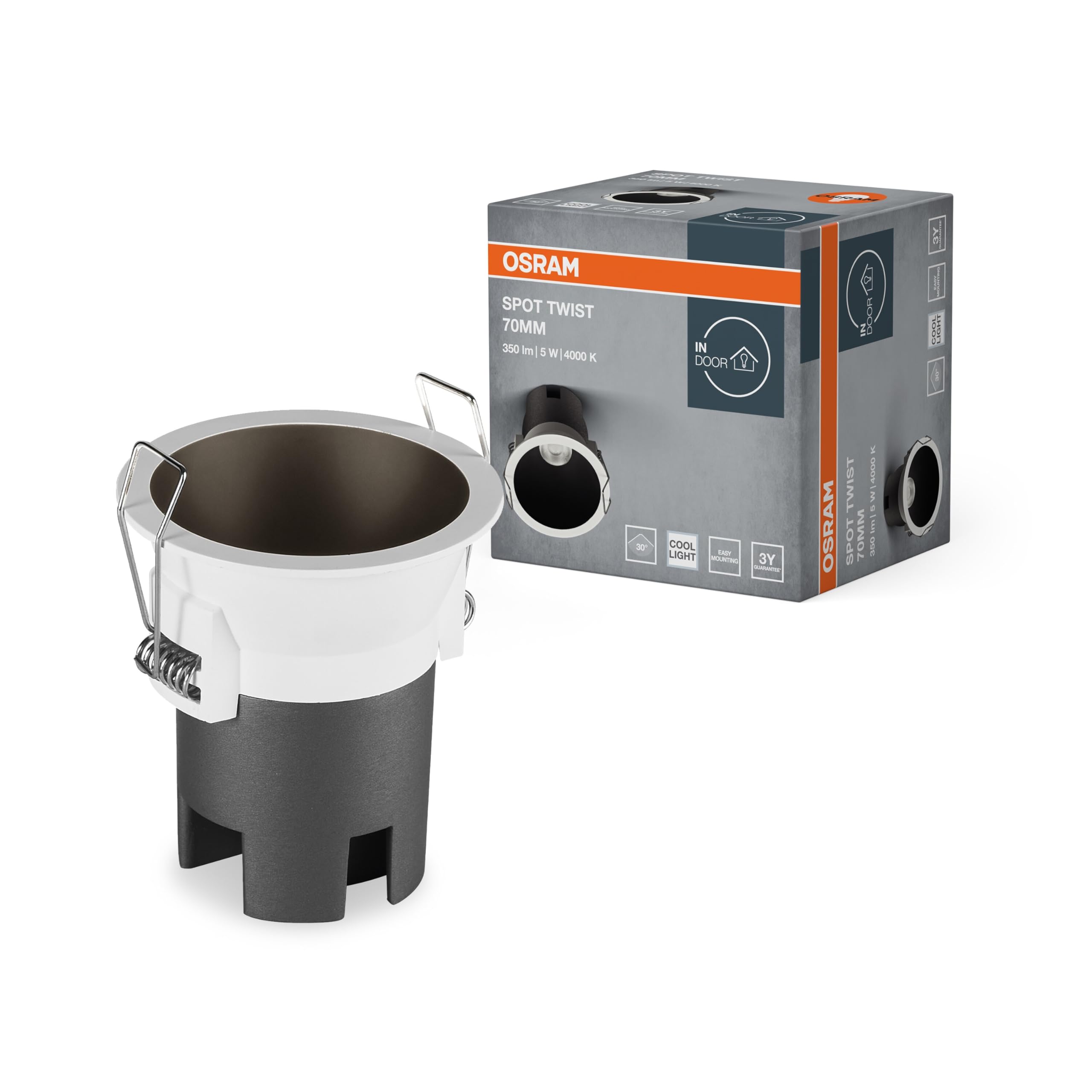 ams OSRAM SMART+ SPOT TWIST Downlight 5W schwarz 4000K