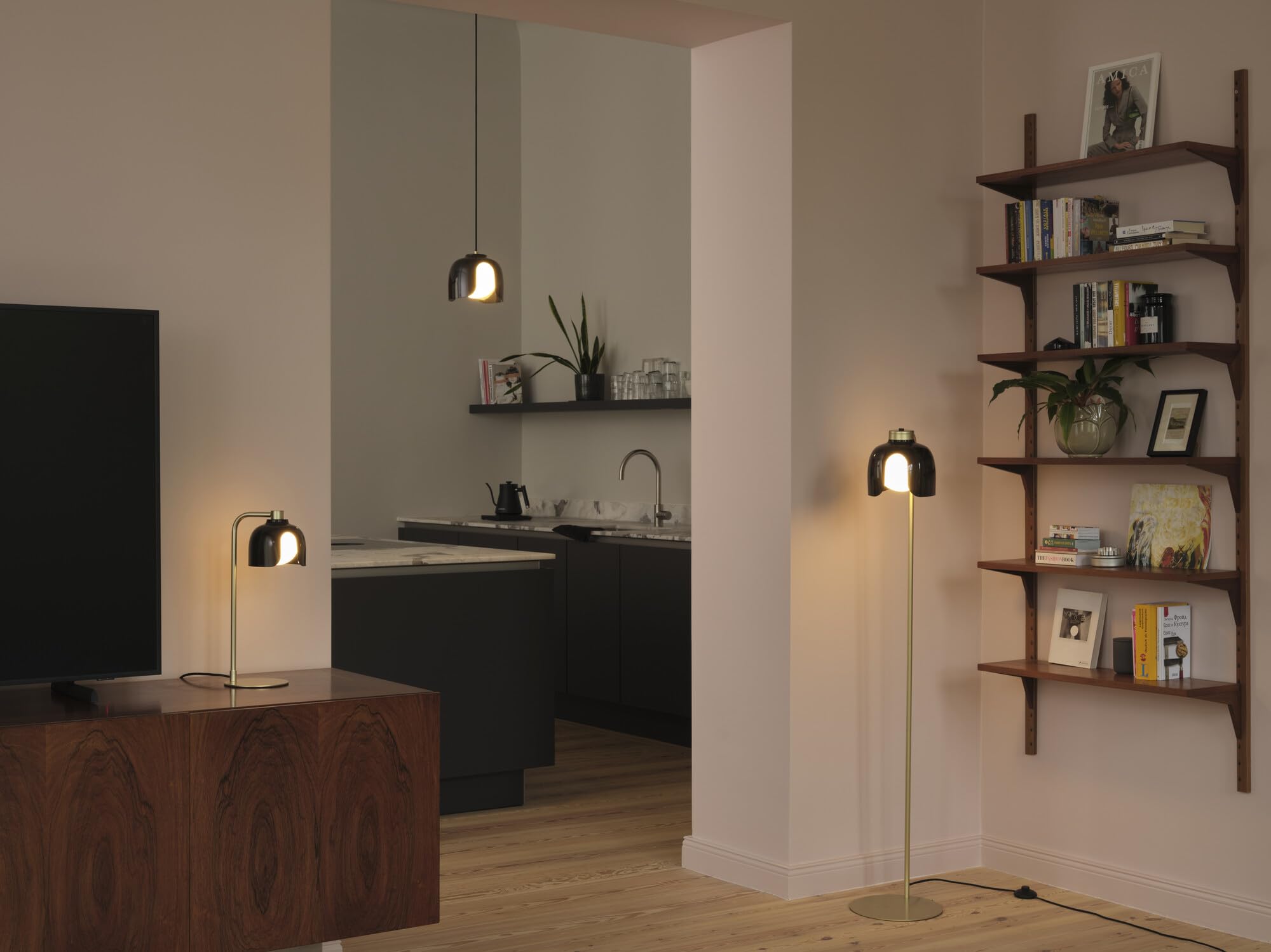 OSRAM Decor Corolle Tischleuchte G9 schwarz Retro
