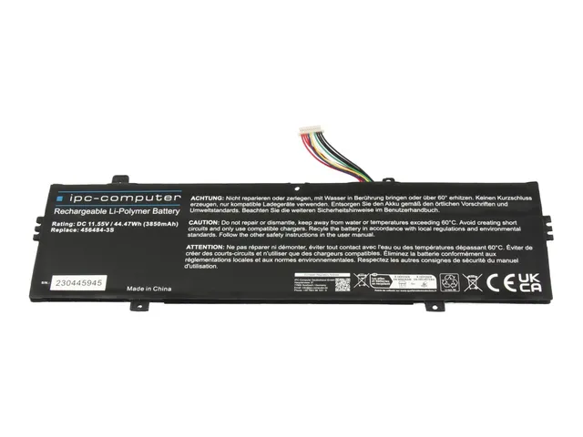 IPC-Computer Akkus 40075218 Laptop Akku 44,47Wh schwarz