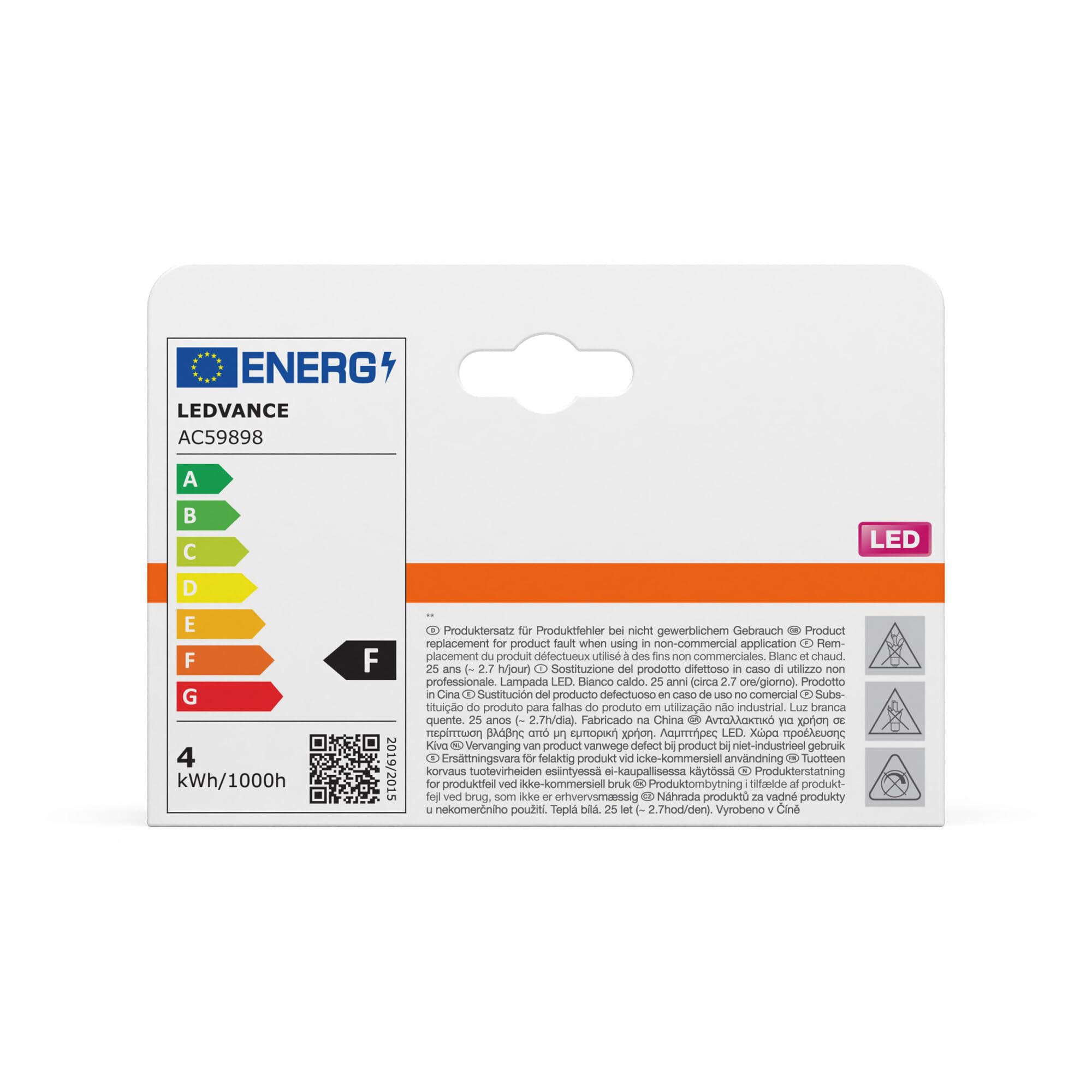 ams OSRAM SMART+ LED Flat 3,5W E27 Lampe warmweiß 3er-Pack