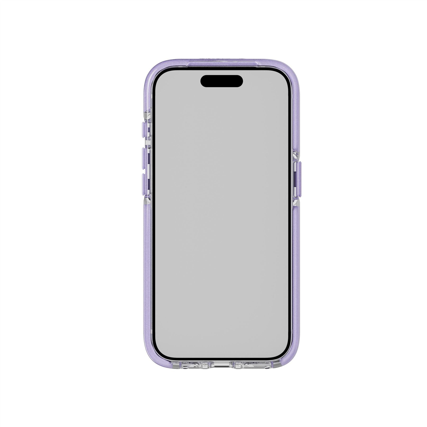 Tech21 EvoCrystal Kick iPhone 15 Pro Hülle MagSafe Lila