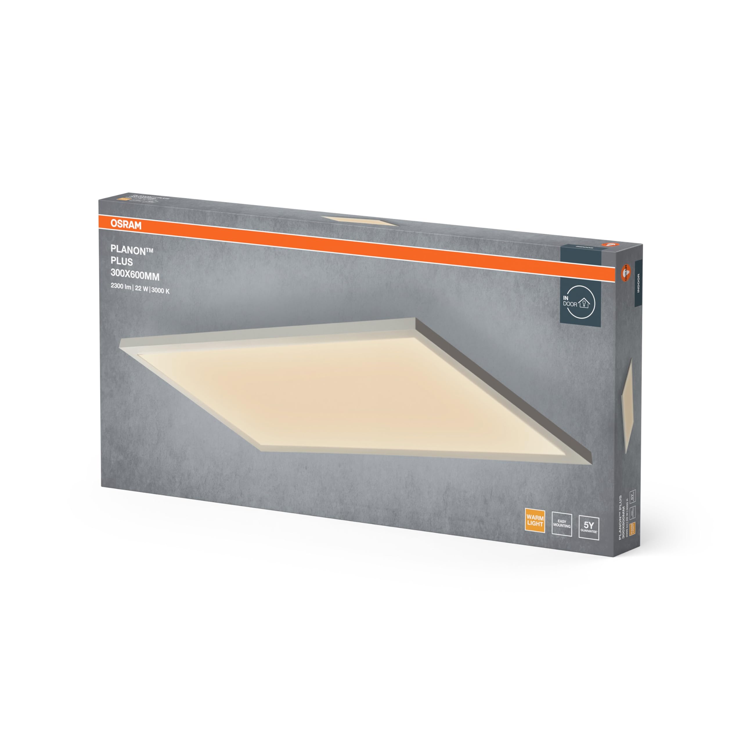OSRAM Planon Plus Deckenleuchte 300x600 22W warmweiß
