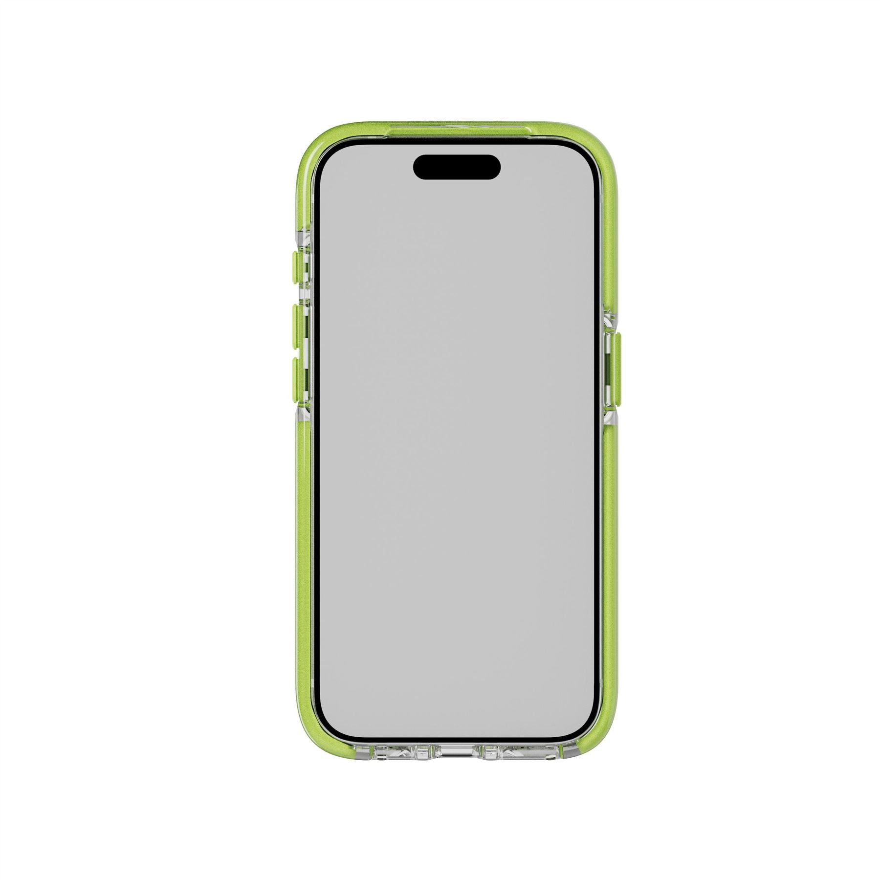 Tech21 EvoCrystal Kick iPhone 15 Pro Hülle limette MagSafe