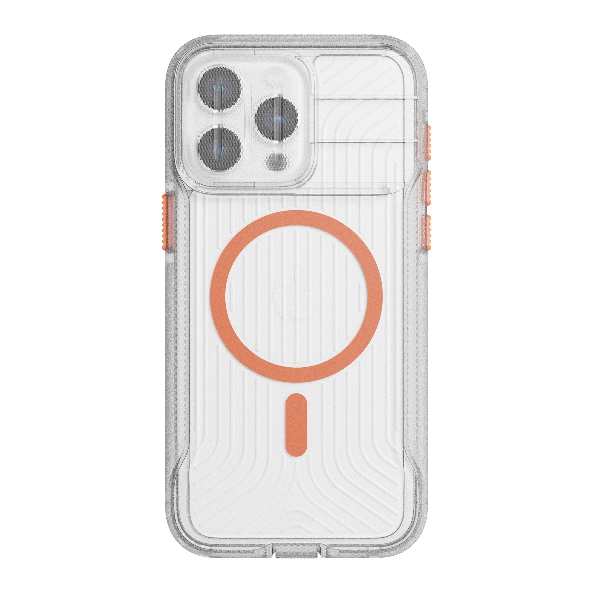 Tech21 EvoMax iPhone 15 Pro Max Hülle Clear Orange MagSafe