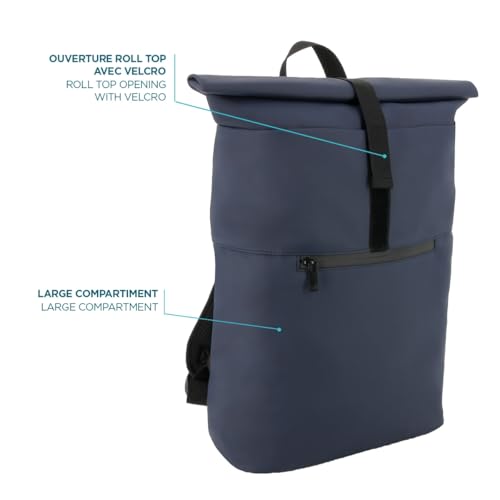 Mobilis Laptop-Rucksack 14-16 Zoll 16L Nachtblau wasserabweisend