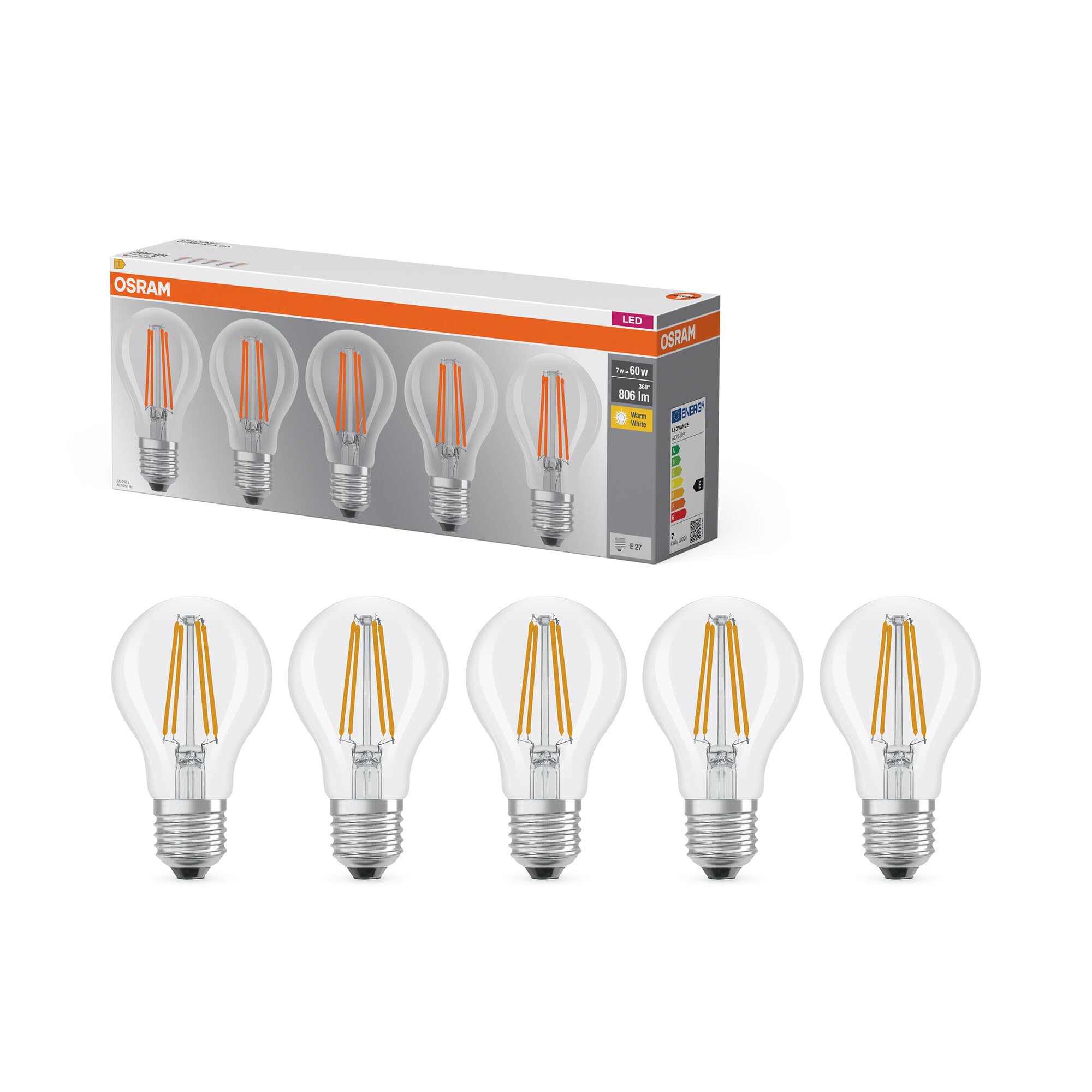 OSRAM Filament A100 LED Lampe E27 11W matt 100W-Ersatz