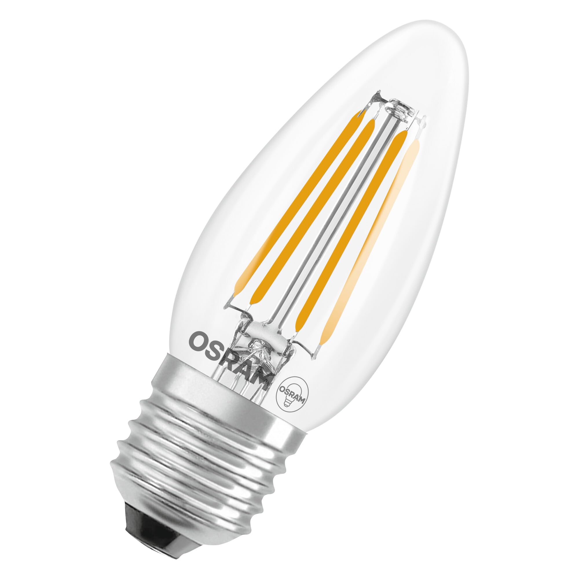 ams OSRAM Star B40 LED Kerze E27 Klar 3,4W 470lm 1er-Pack
