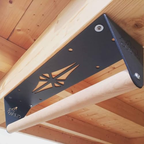 Clevo XS Holz Klimmzugstange Deckenmontage rutschfest