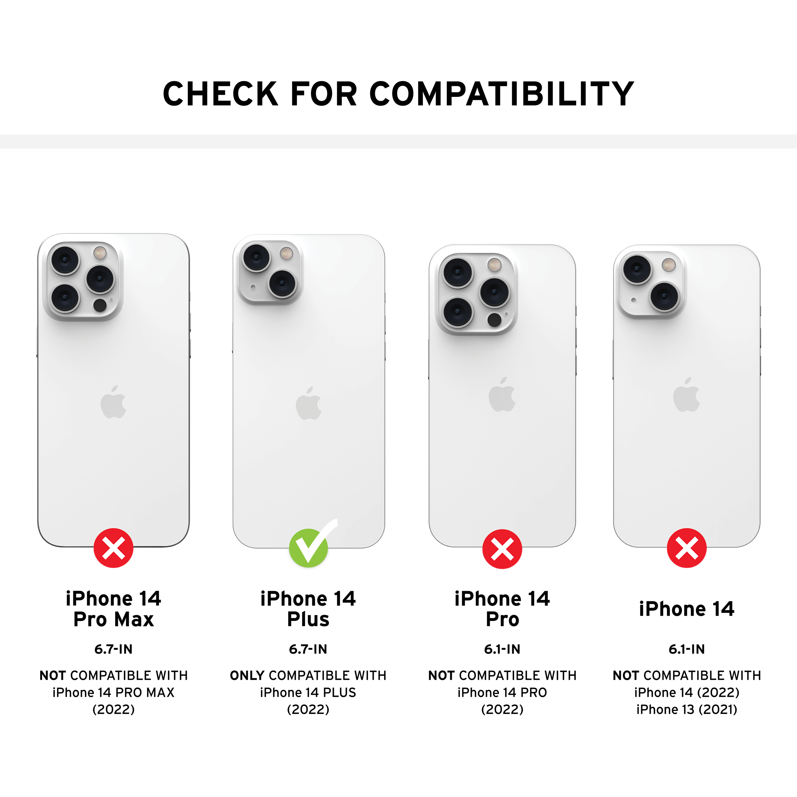 UAG Standard Issue Shield Plus iPhone 14 Plus Panzerglas