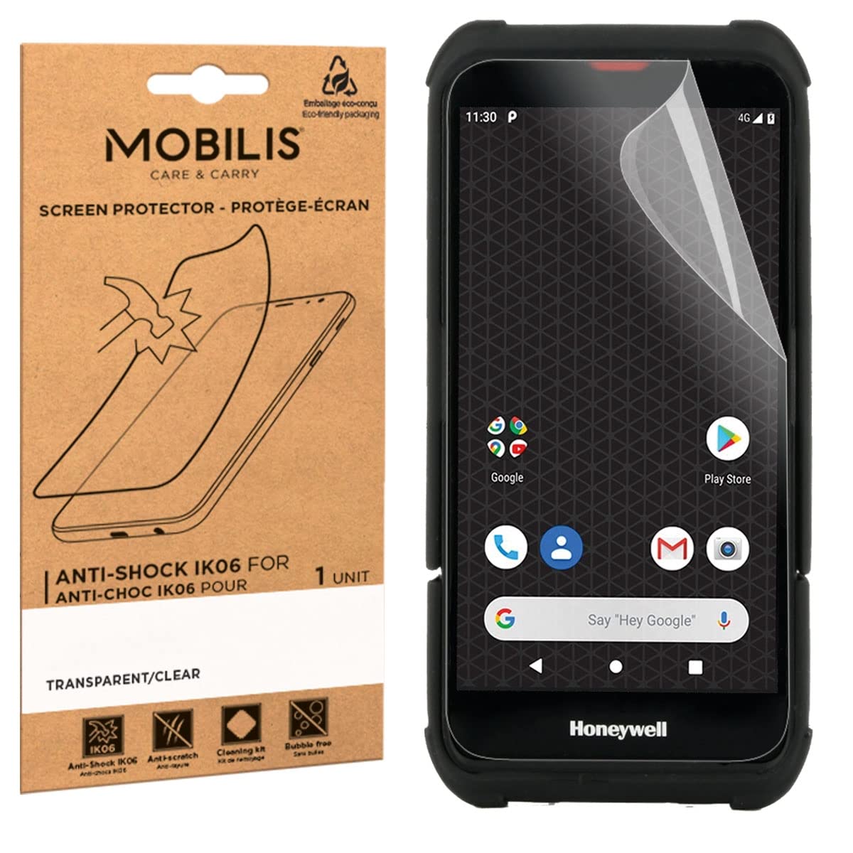 Mobilis Anti-Shock IK06 Displayschutz für EDA5 klar