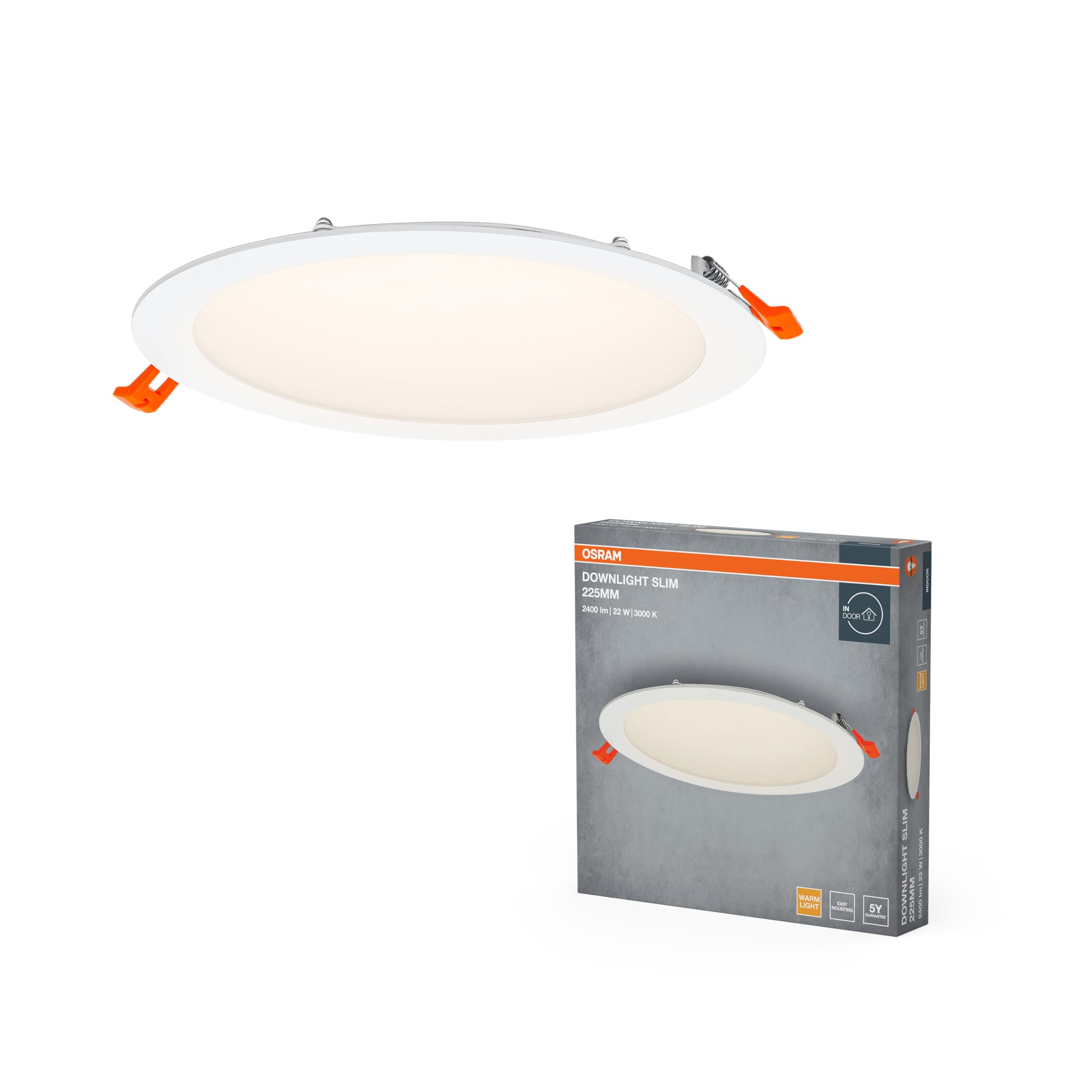ams OSRAM SMART+ Downlight Slim 225mm Einbauleuchte 22W warmweiß
