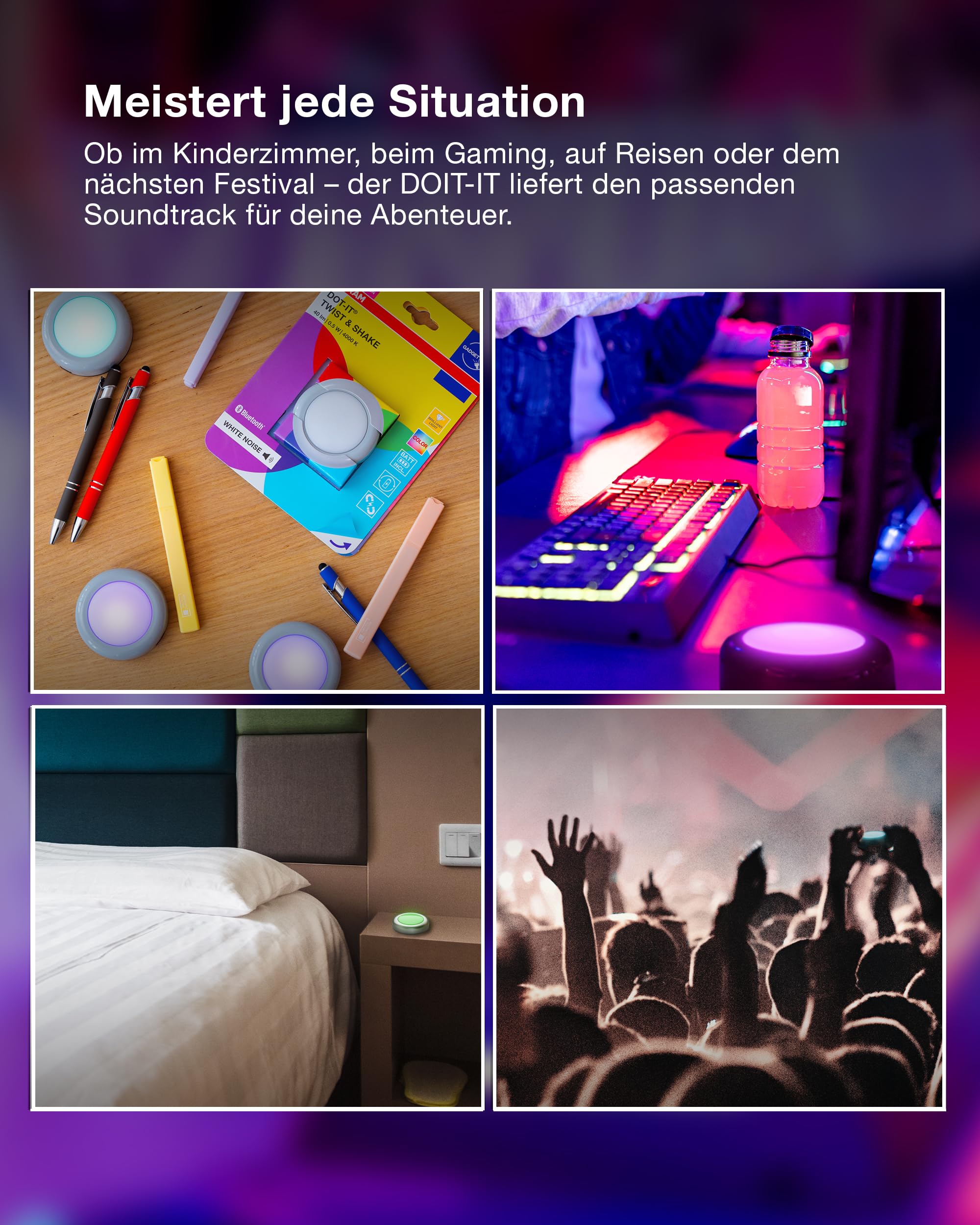 ams OSRAM SMART+ DOT-IT Nachtlicht RGB magnetisch 6er