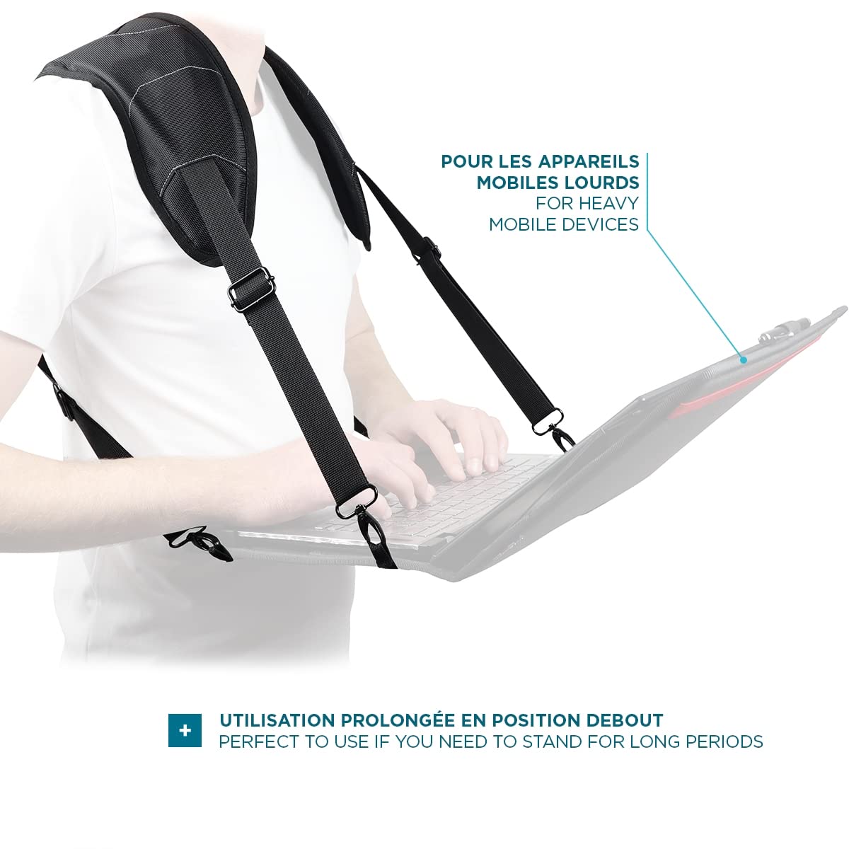 MOBILIS Tragegurt Laptop Tablet 4-Punkt 100-140 cm