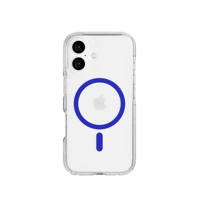 Tech21 FlexQuartz iPhone 16 Handyhülle Electric Blue MagSafe
