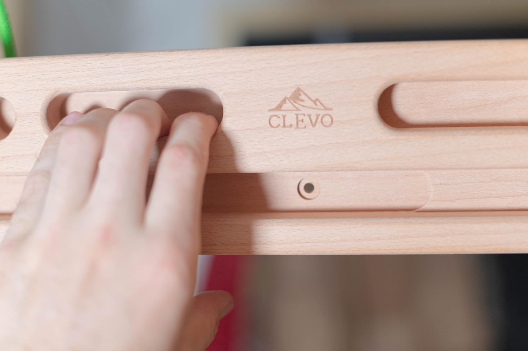 Clevo Fingerboard Flex Hangboard Holz 2 Griffreihen