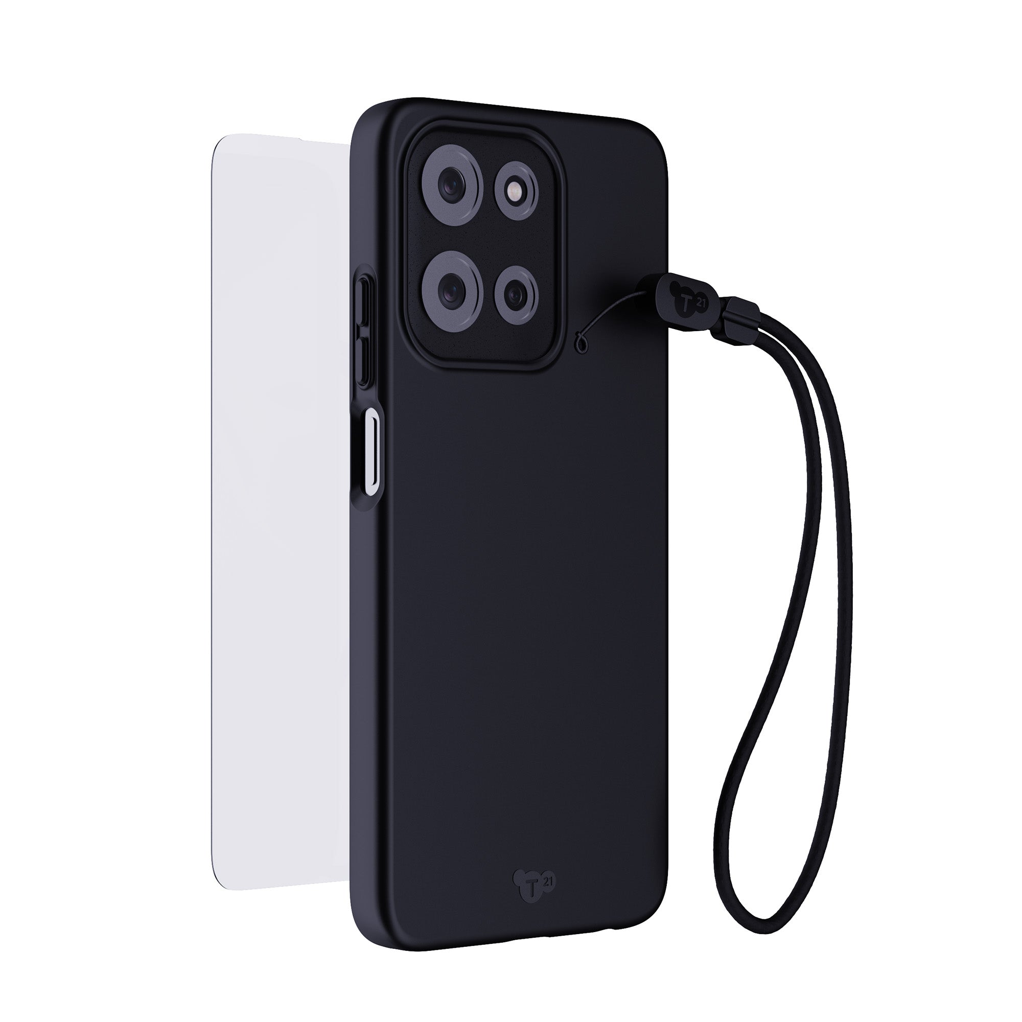 Tech21 EvoLite moto g stylus Hülle Schwarz 3-in-1 mit Glas
